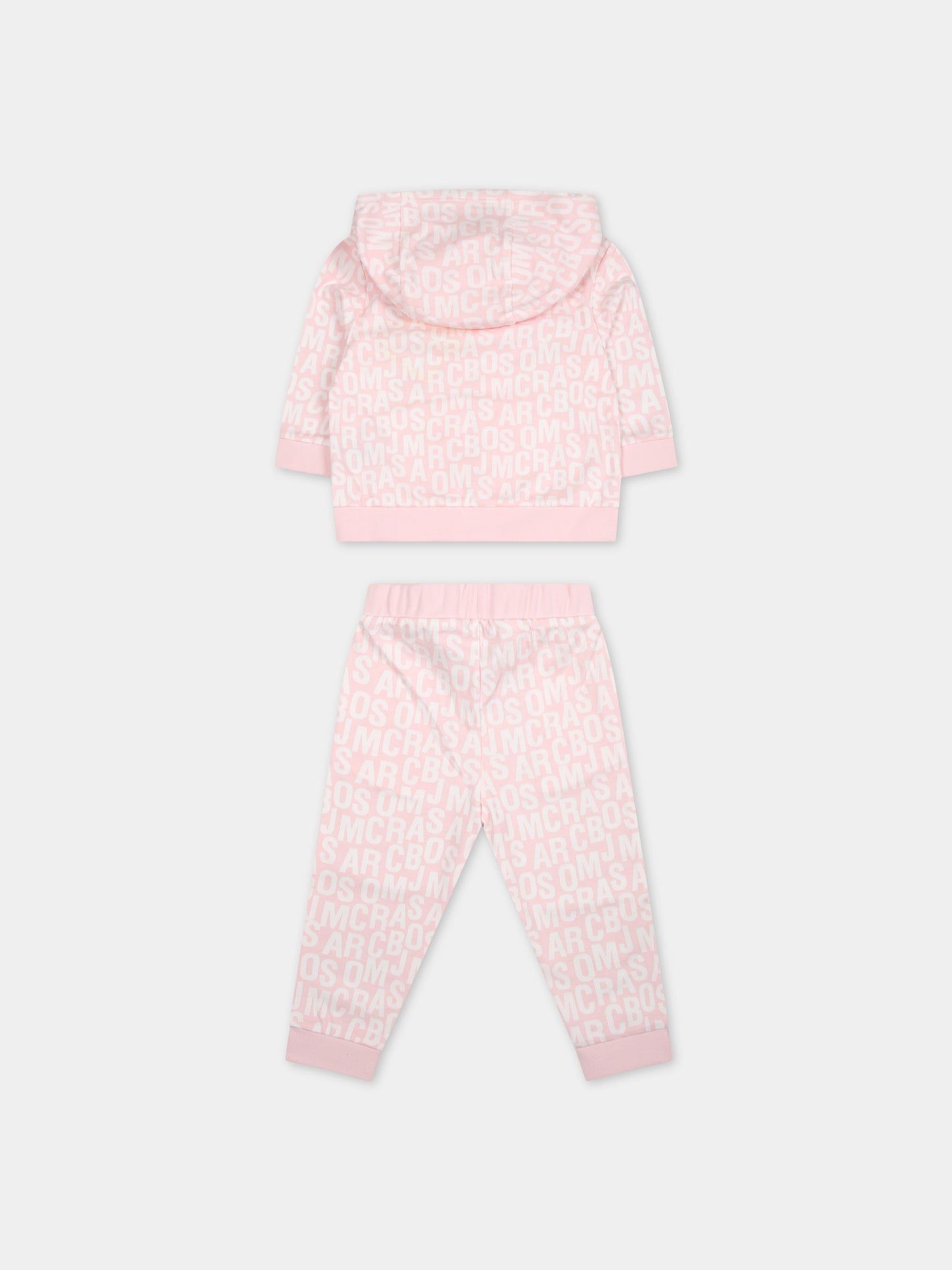 Completo rosa per neonata con logo,Marc Jacobs,W60151 475