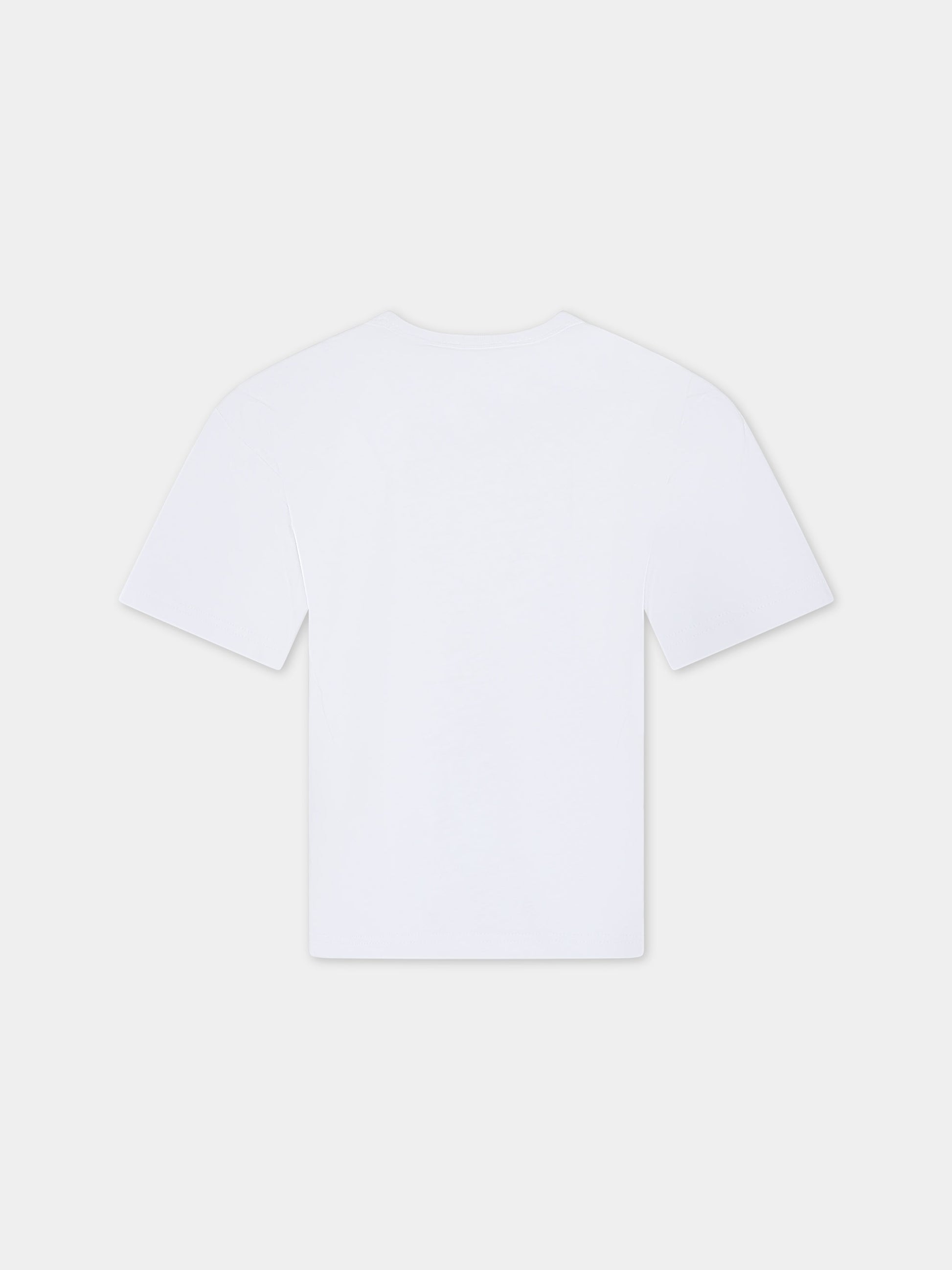 T-shirt bianca per bambina con logo,Little Marc Jacobs,W60205 10P