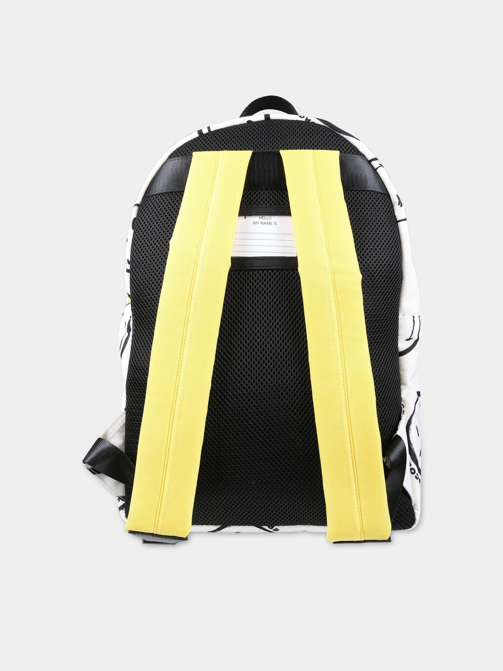 Zaino avorio per bambini con smile giallo,Little Marc Jacobs,W60067 126