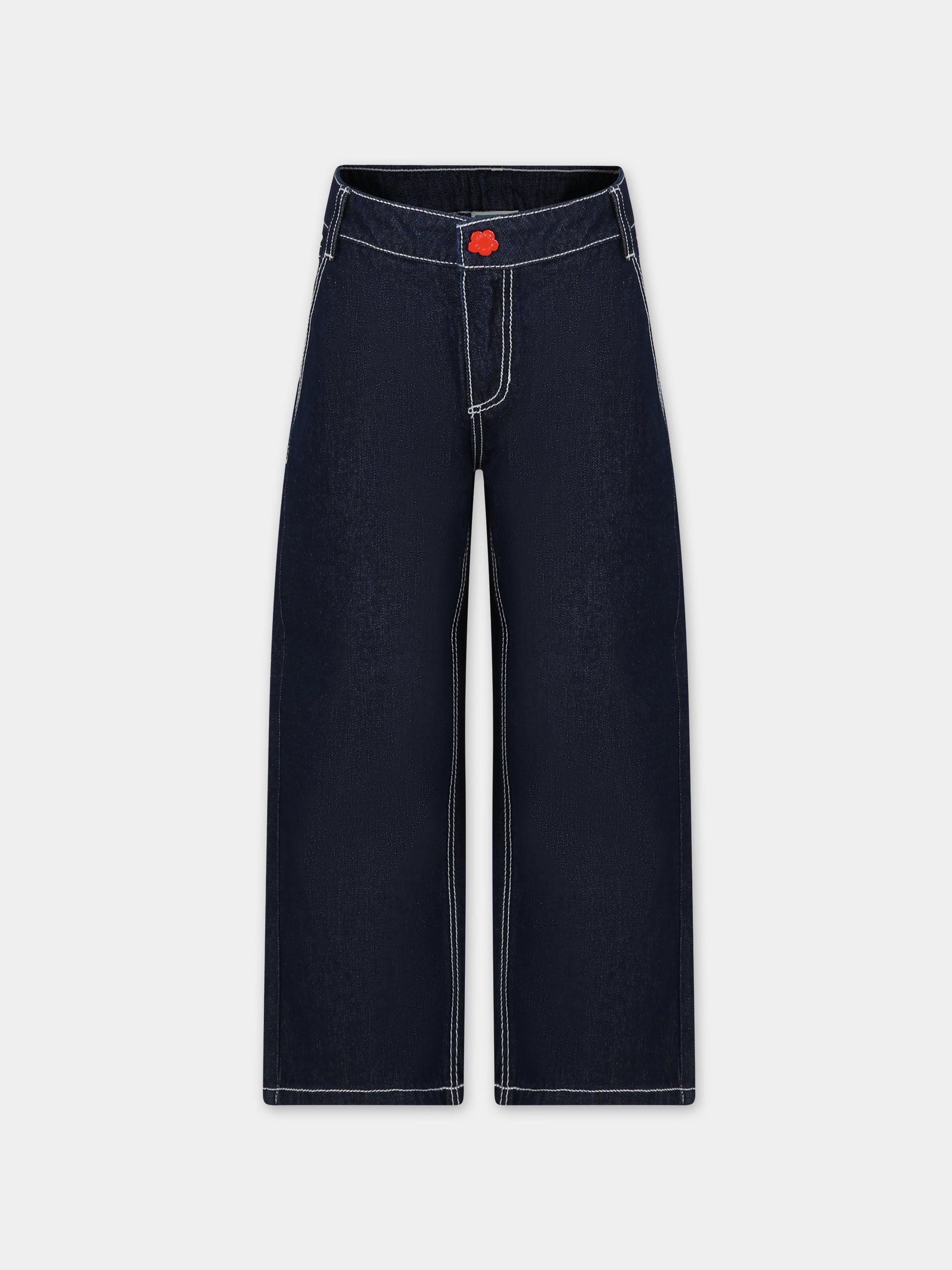 Jeans in denim per bambina,Kenzo Kids,K60200 Z35