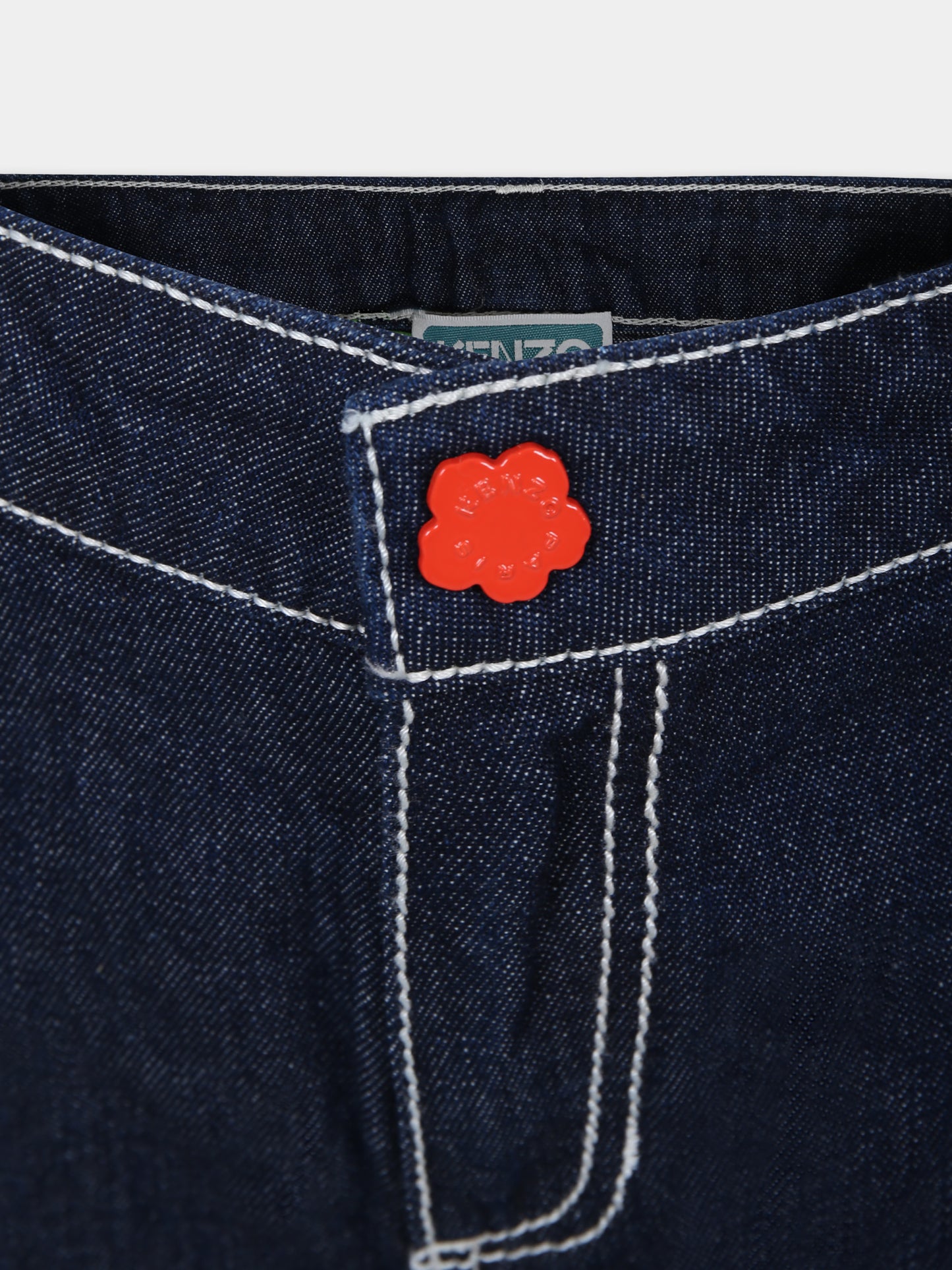 Jeans in denim per bambina,Kenzo Kids,K60200 Z35