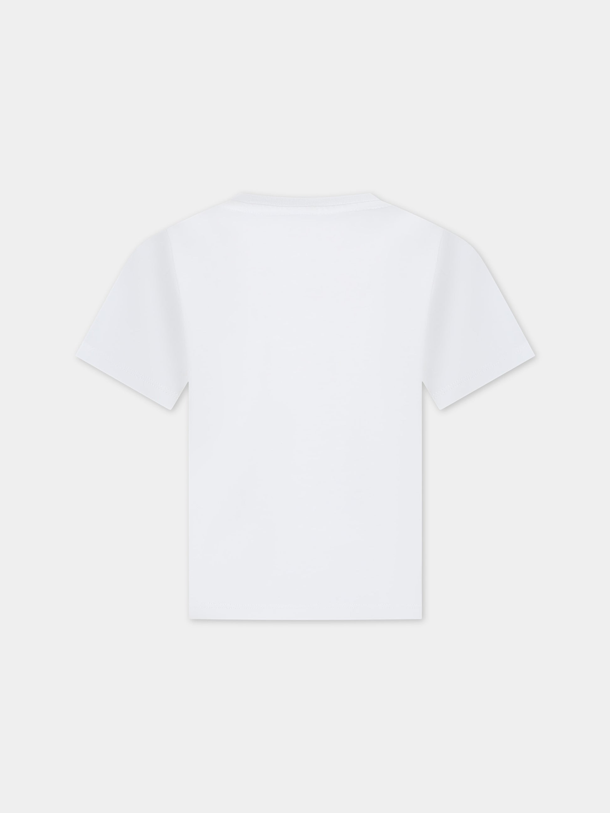 T-shirt avorio per bambini con logo,Kenzo Kids,K60340 12P