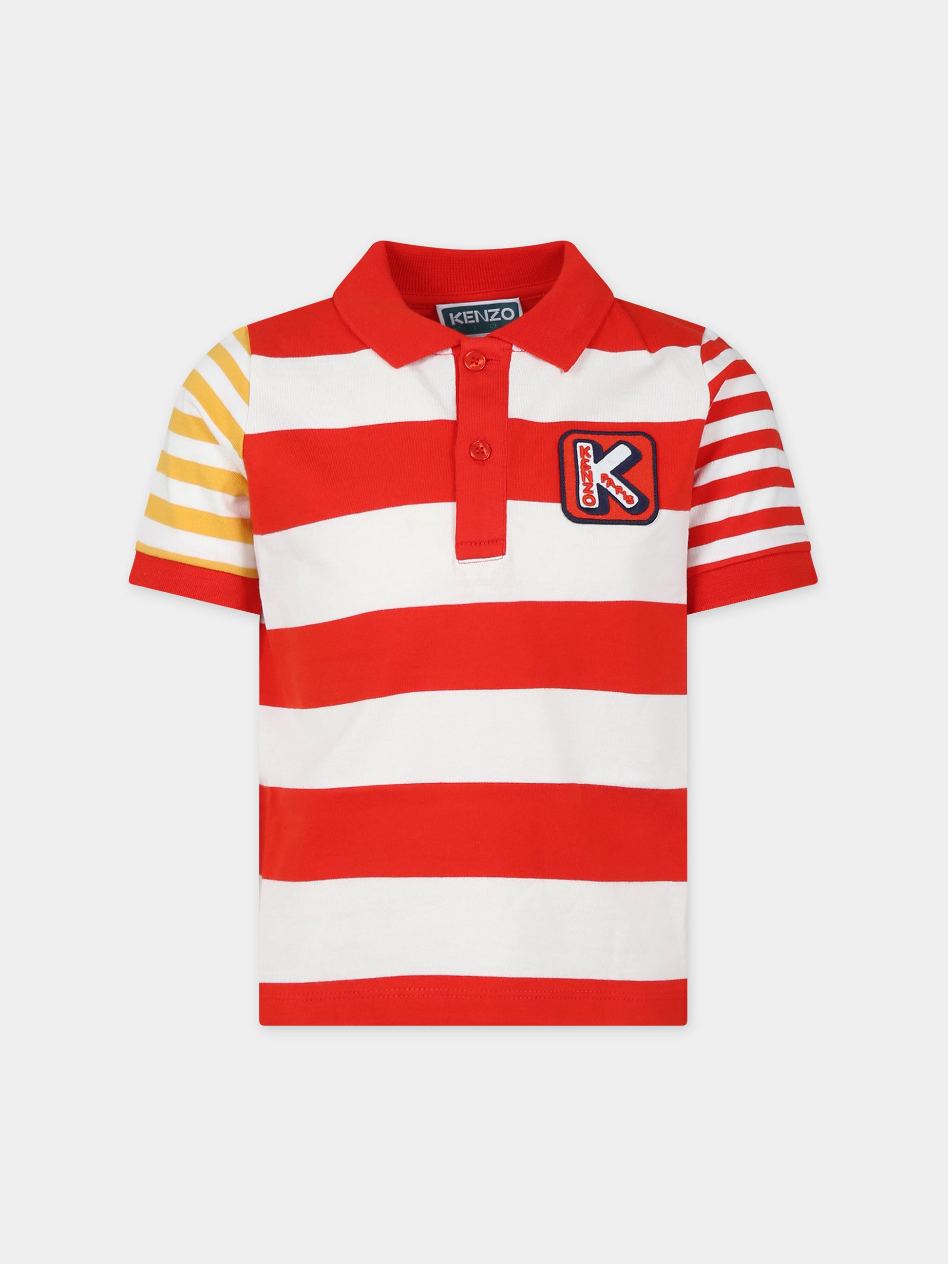 Polo multicolor per bambino,Kenzo Kids,K60303 99A