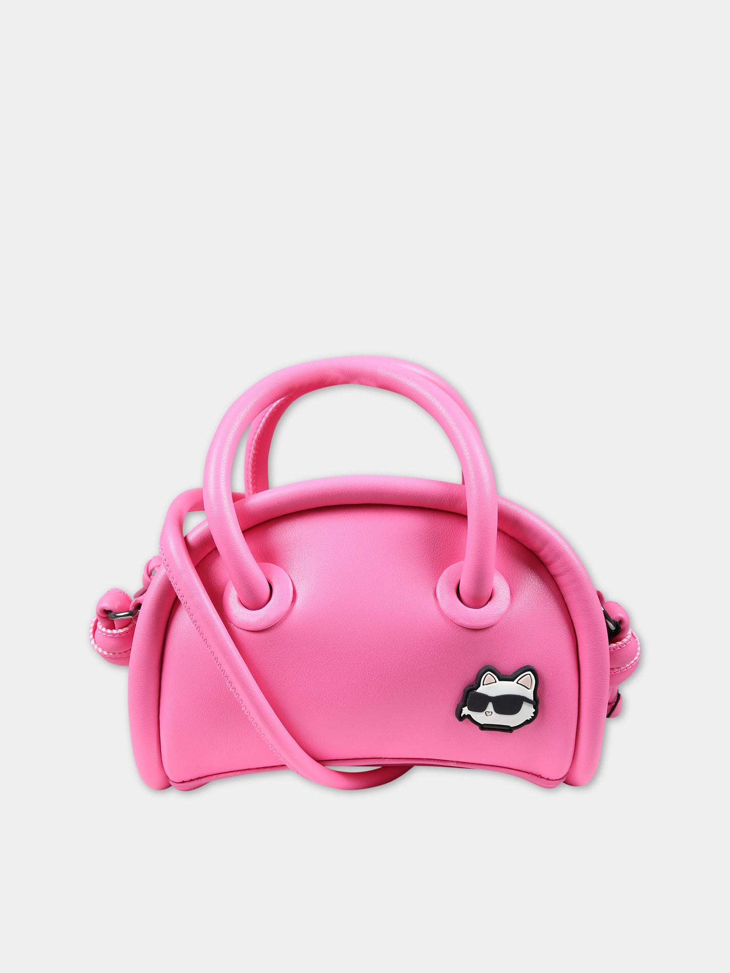 Borsa casual fucsia per bambina con logo,Karl Lagerfeld Kids,Z30154 473