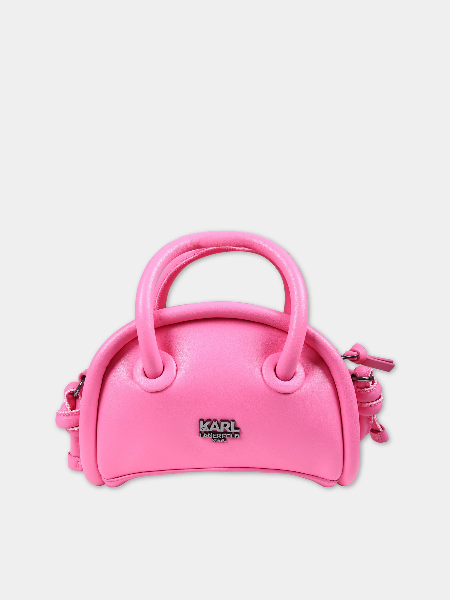 Borsa casual fucsia per bambina con logo,Karl Lagerfeld Kids,Z30154 473