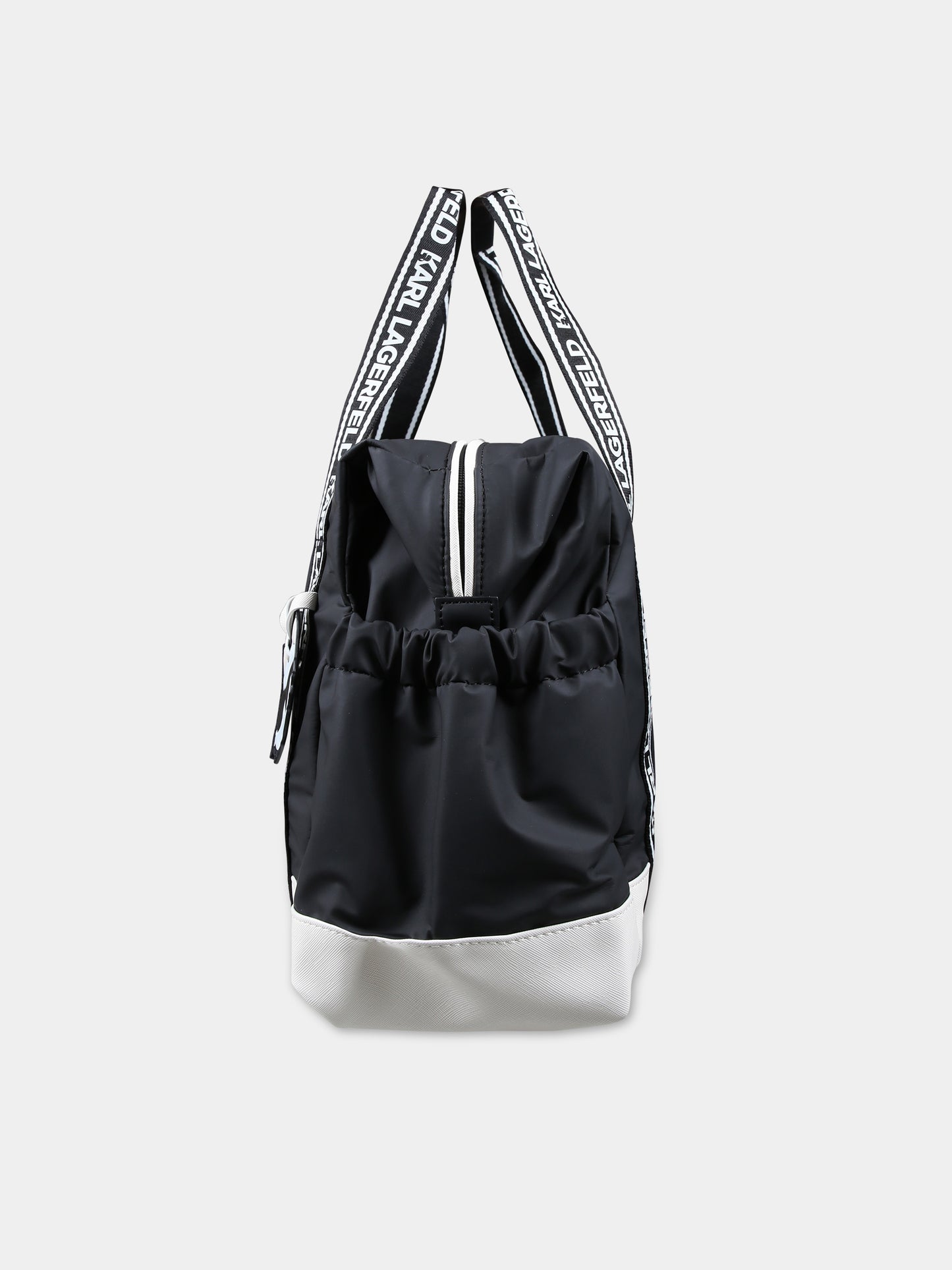 Borsa mamma nera per neonati con logo,Karl Lagerfeld Kids,Z30155