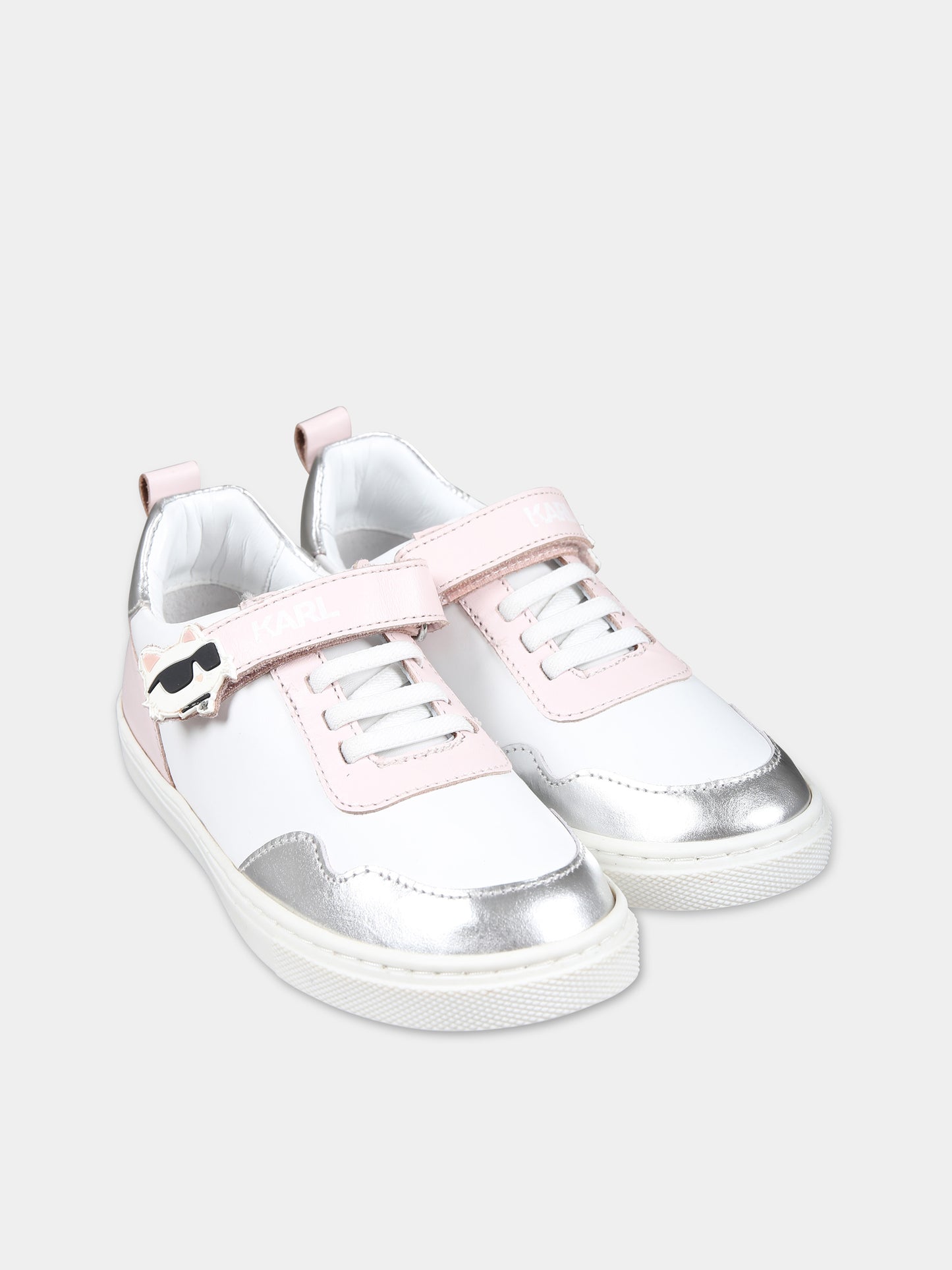 Sneakers basse multicolor per bambina,Karl Lagerfeld Kids,Z30015 016