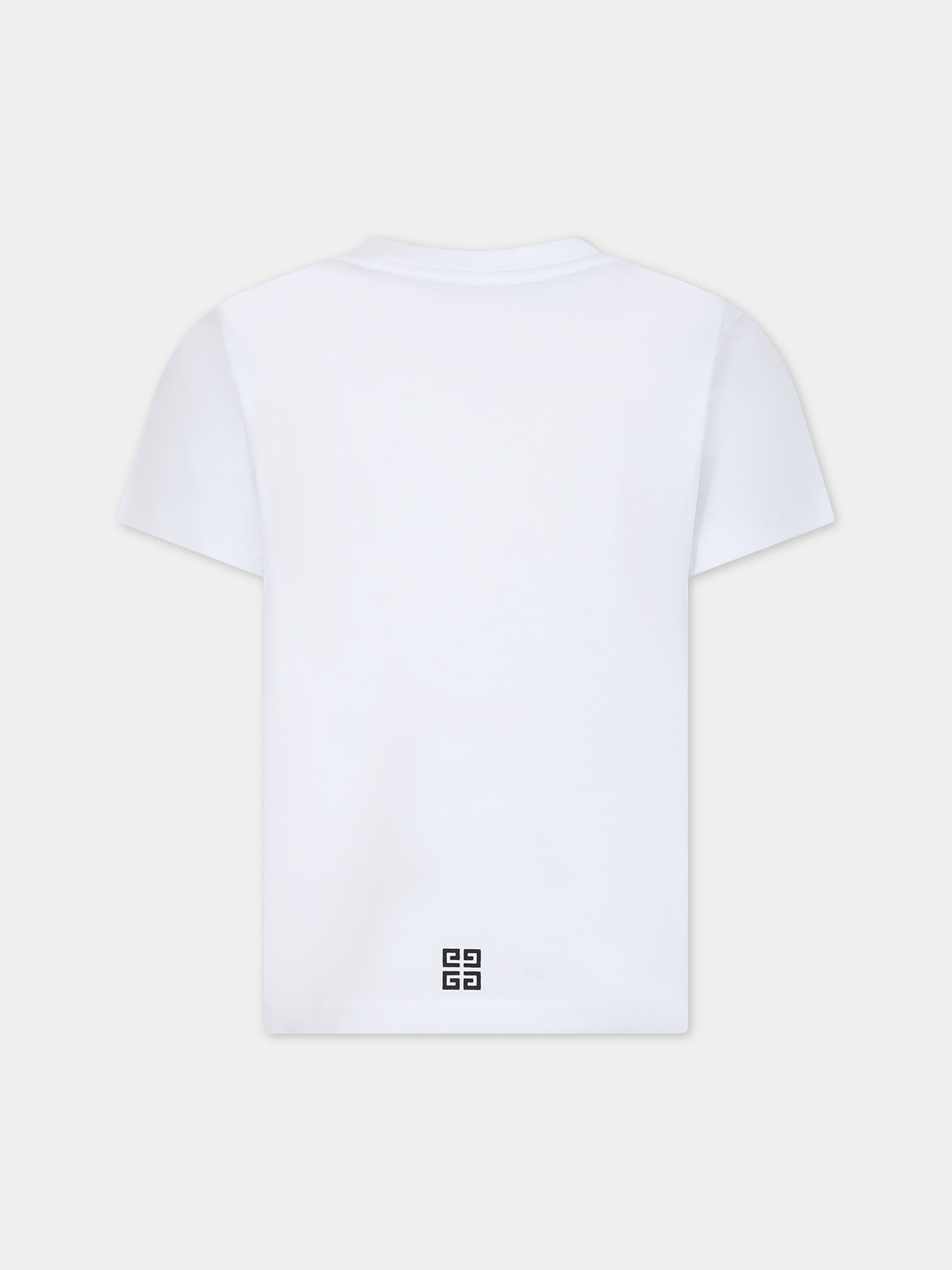 T-shirt bianca per bambino con logo,Givenchy Kids,H30160 10P