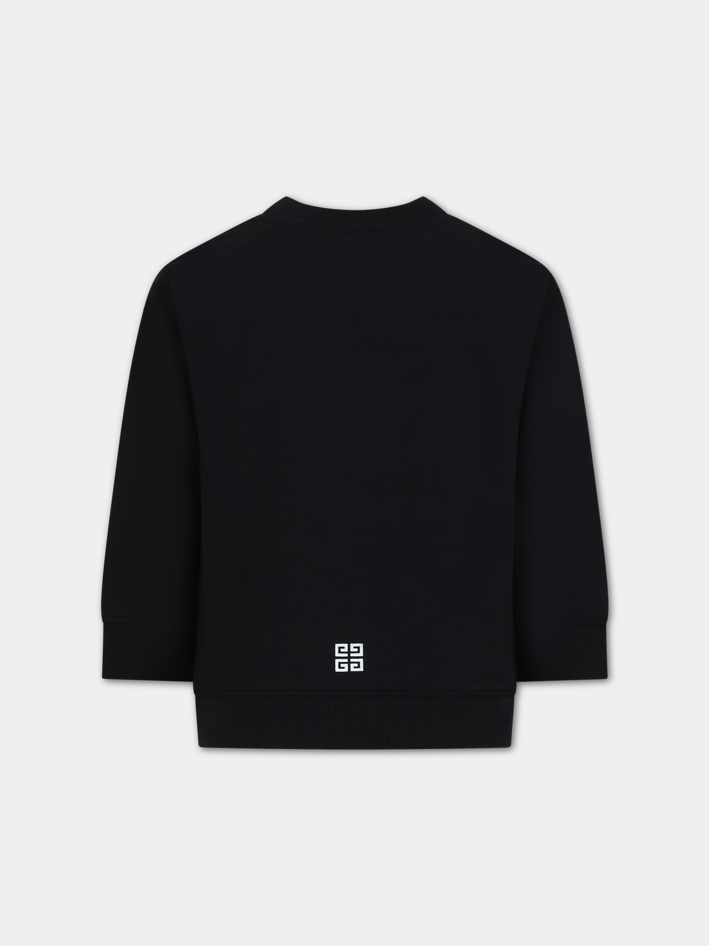 Felpa nera per bambino con logo,Givenchy Kids,H30147 09B