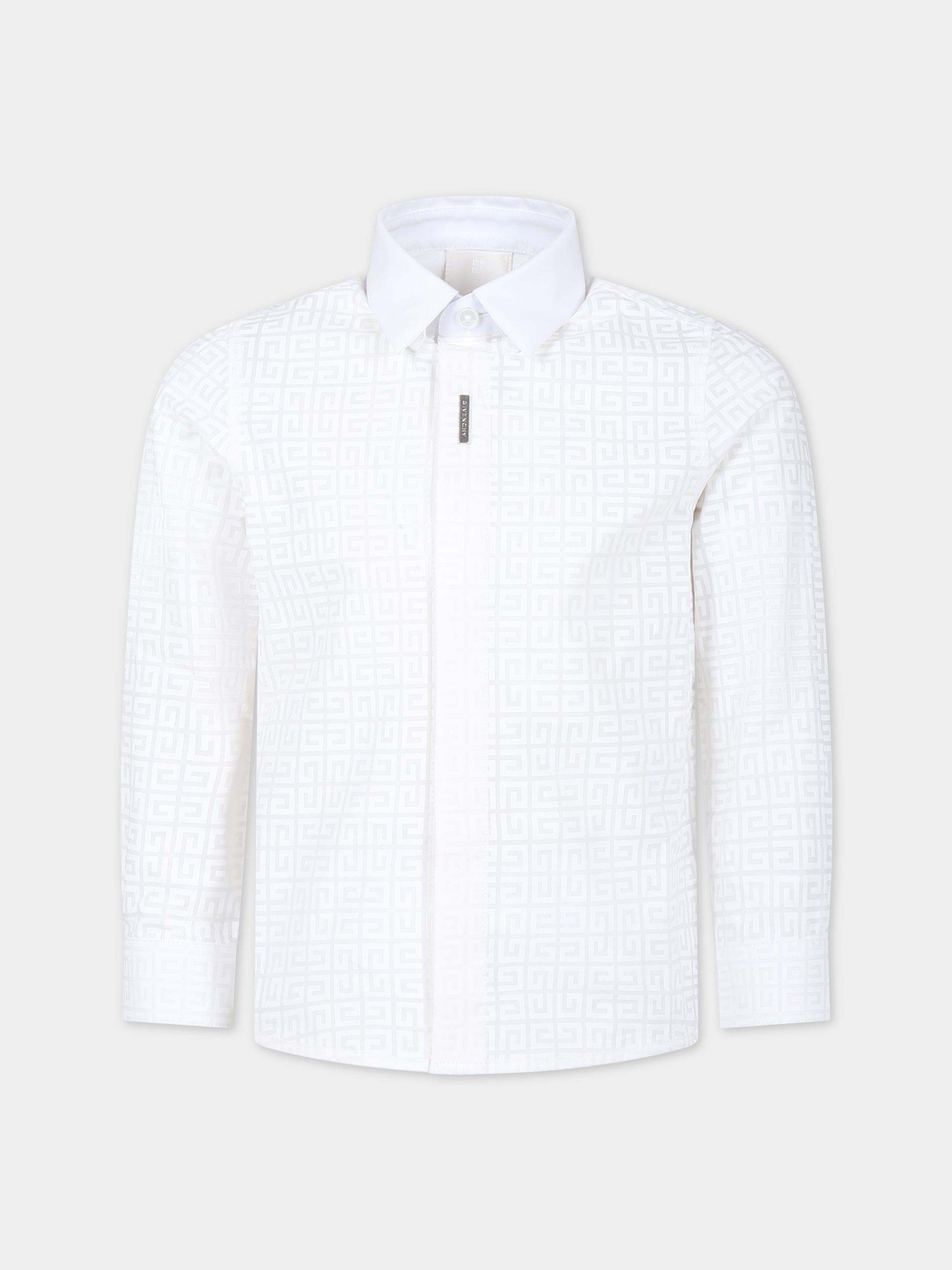 Camicia bianca per bambino con iconico 4G,Givenchy Kids,H30114 10P
