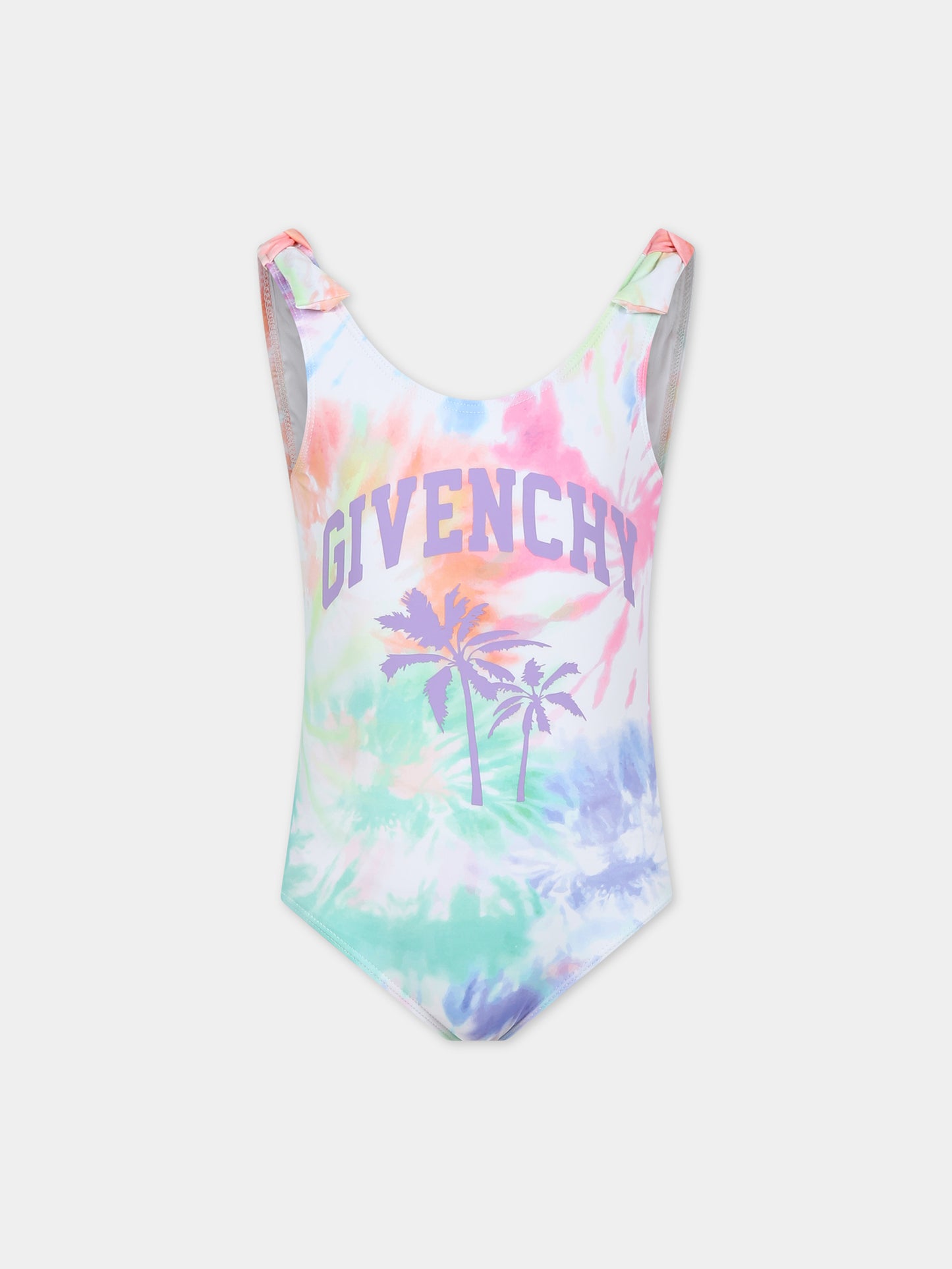 Costume multicolor per bambina con logo,Givenchy Kids,H30005 Z40