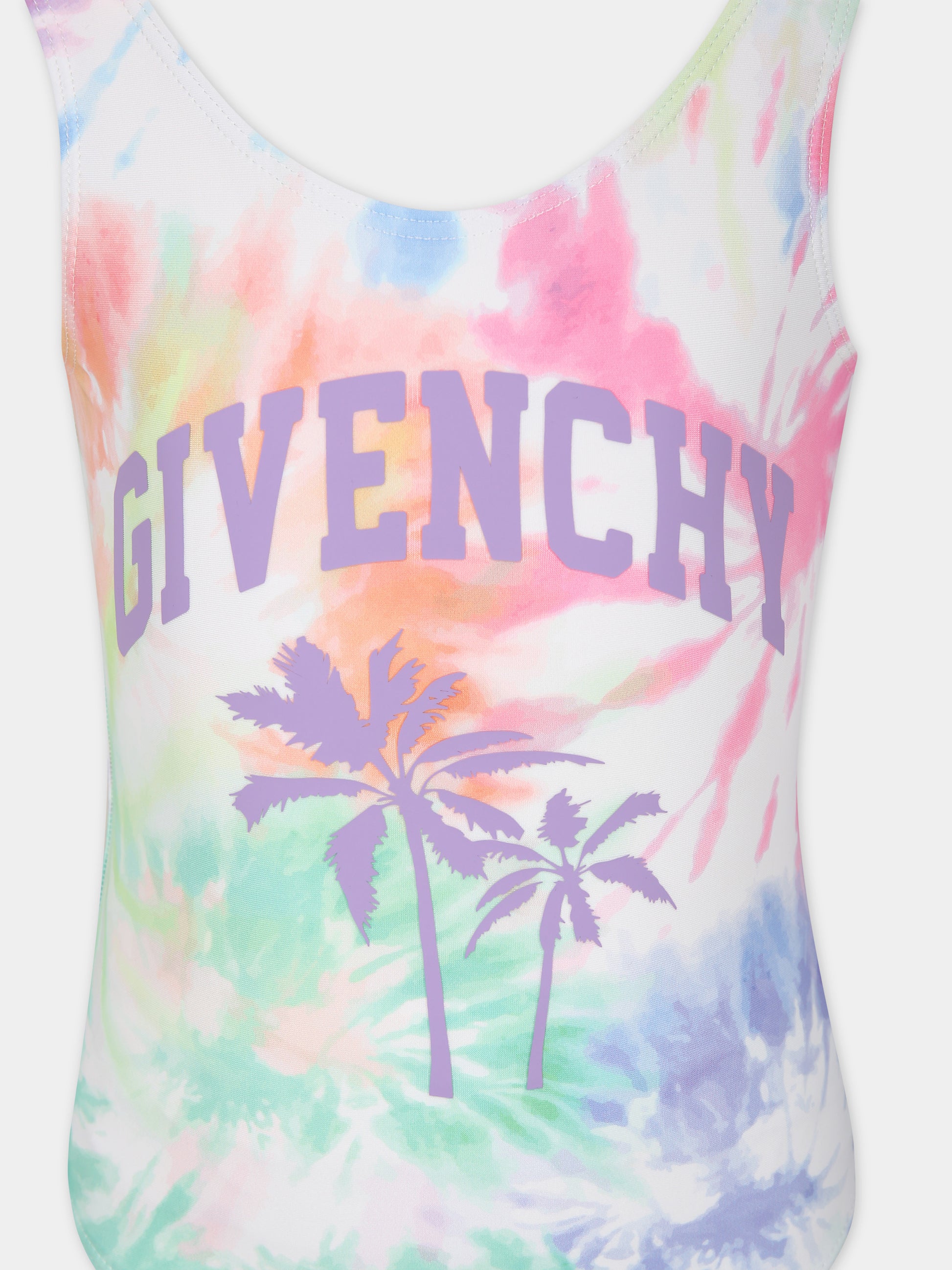 Costume multicolor per bambina con logo,Givenchy Kids,H30005 Z40