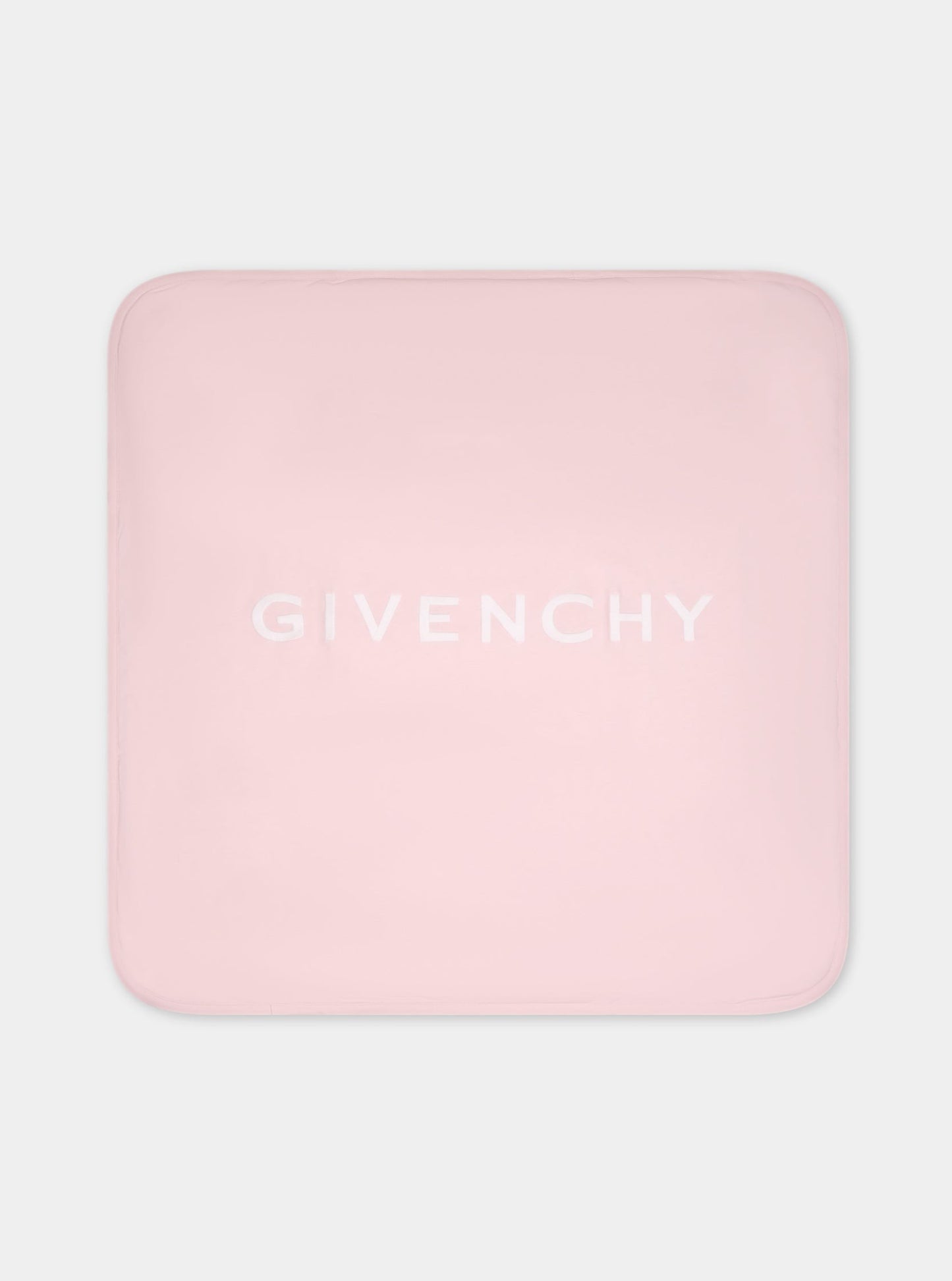 Coperta rosa per neonata con logo,Givenchy Kids,H30245 44Z