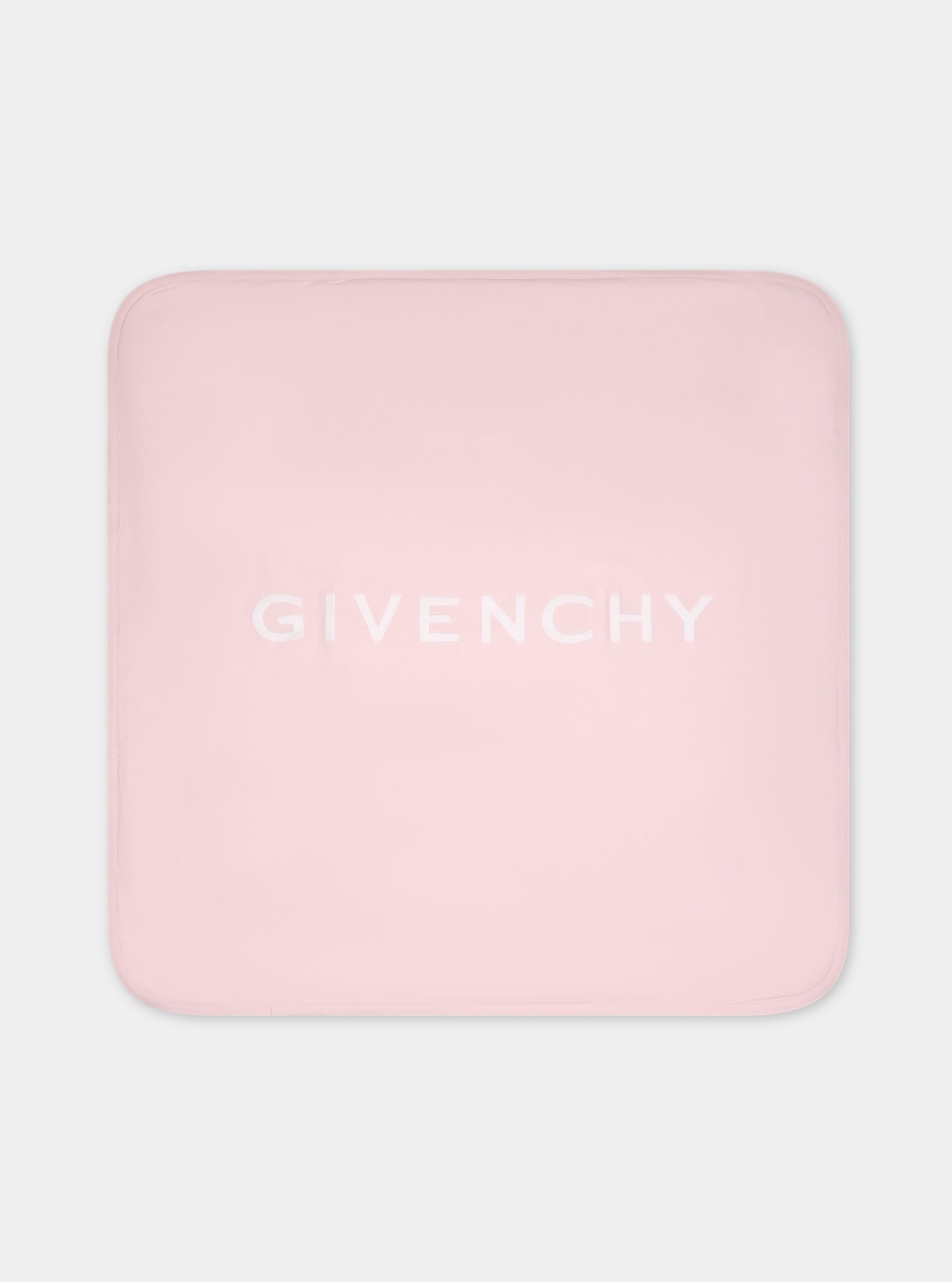 Coperta rosa per neonata con logo,Givenchy Kids,H30245 44Z
