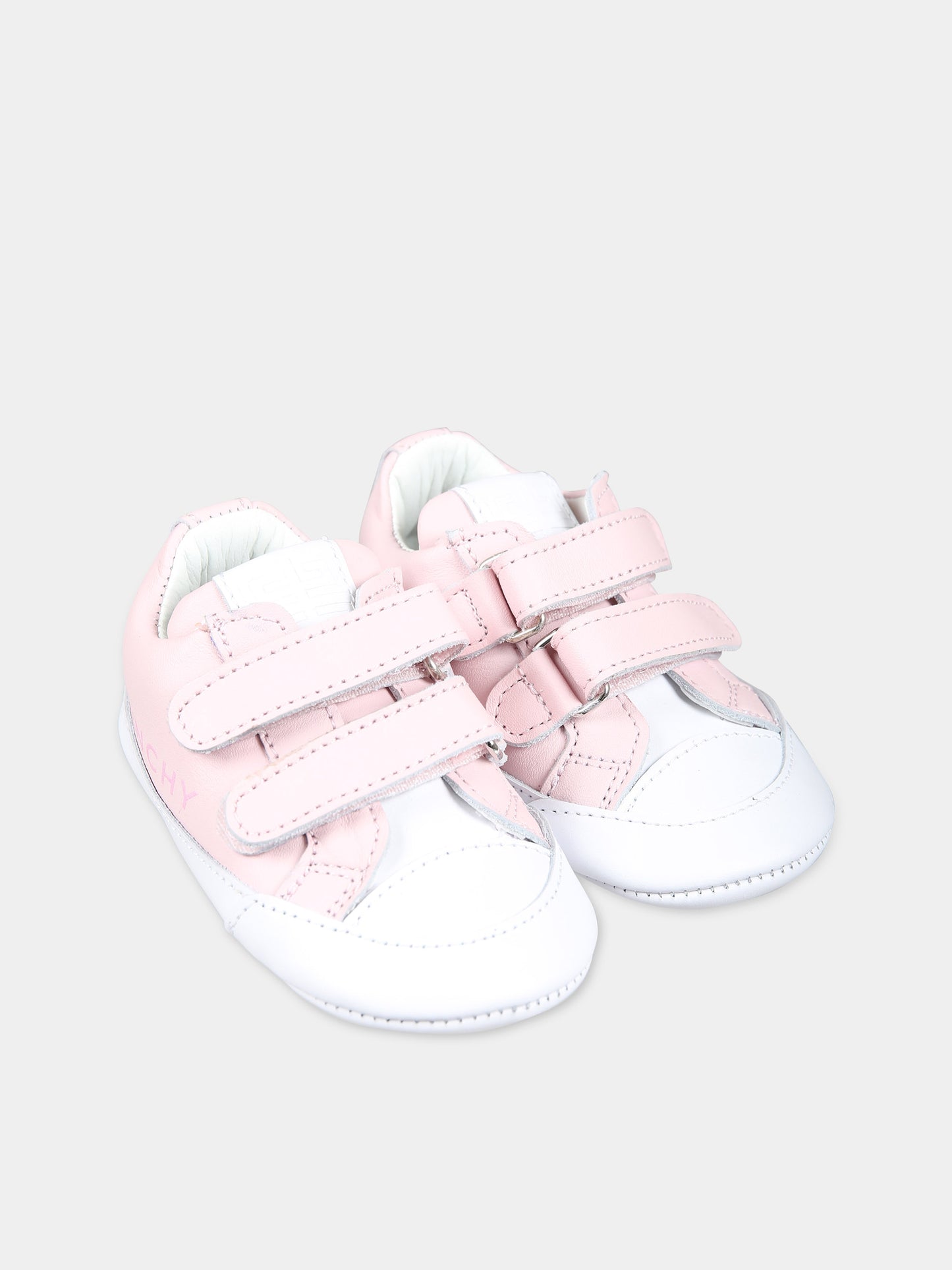 Sneakers rosa per neonata con logo,Givenchy Kids,H30228 44Z