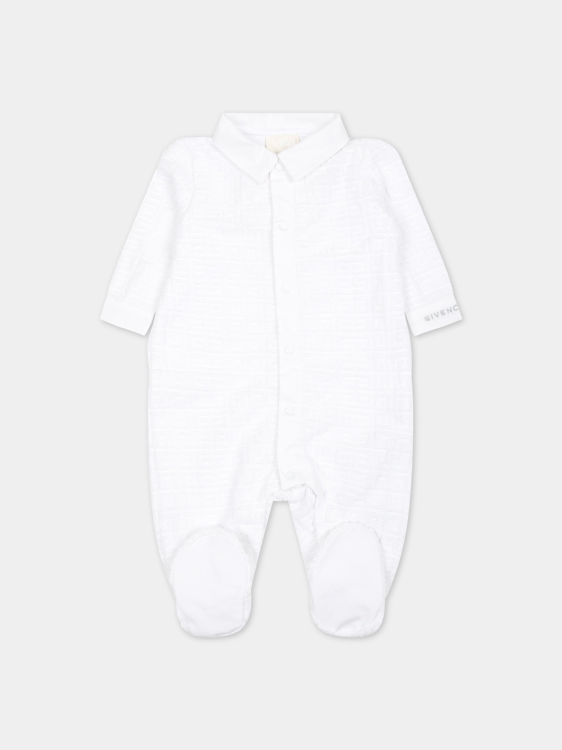 Set bianco per neonati con logo,Givenchy Kids,H30267 10P