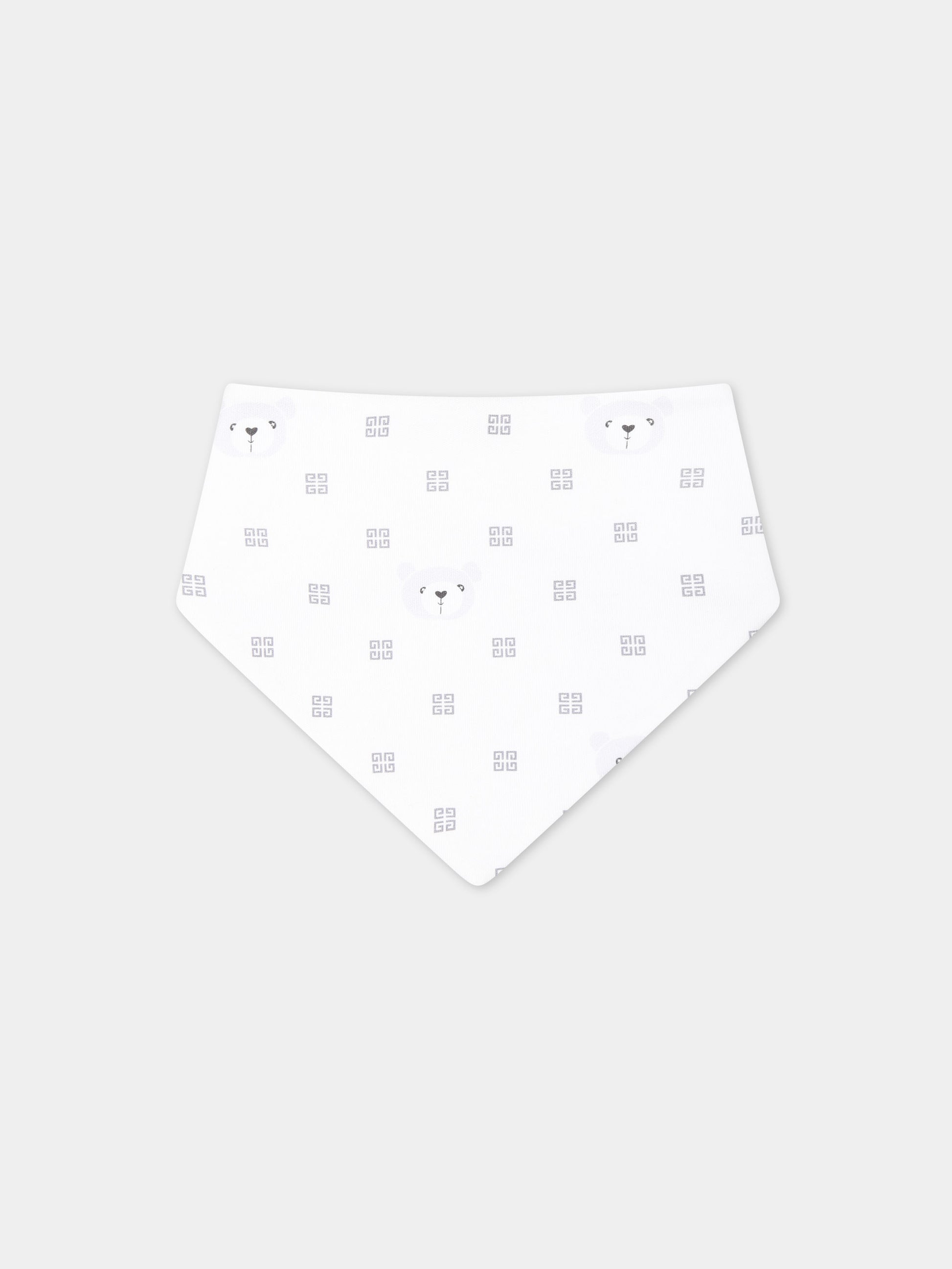 Set bianco per neonati con logo,Givenchy Kids,H30239 10P