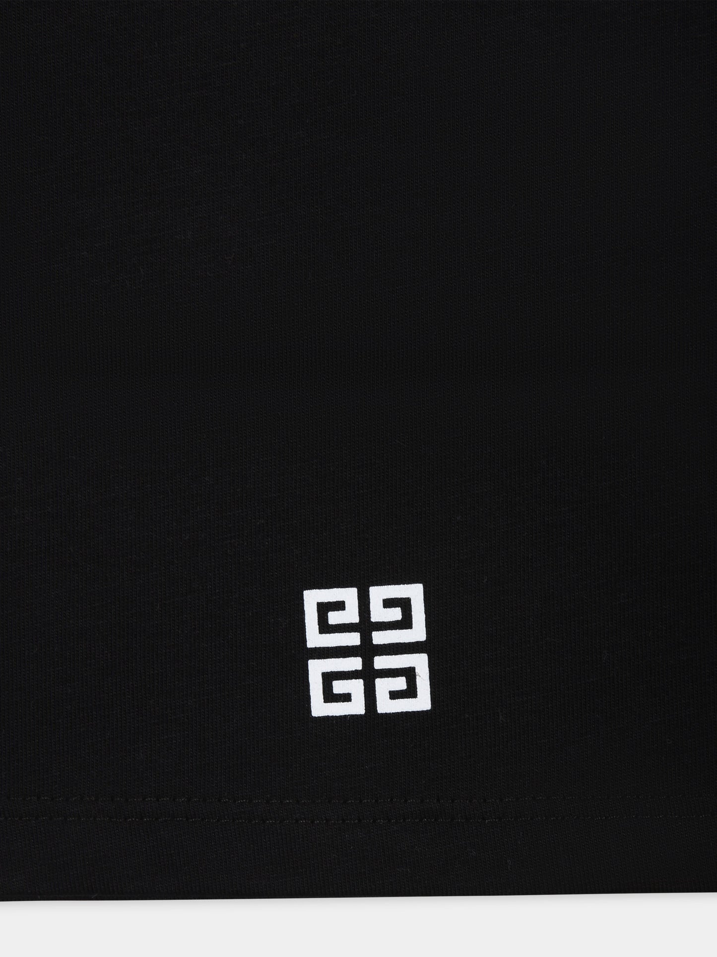 T-shirt nera per neonato con logo,Givenchy Kids,H30216 09B