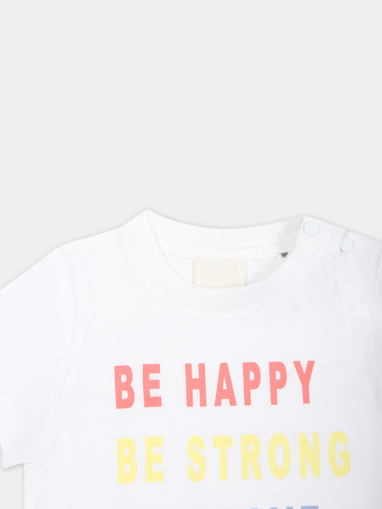 T-shirt bianca per neonato con logo,Givenchy Kids,H30221 10P