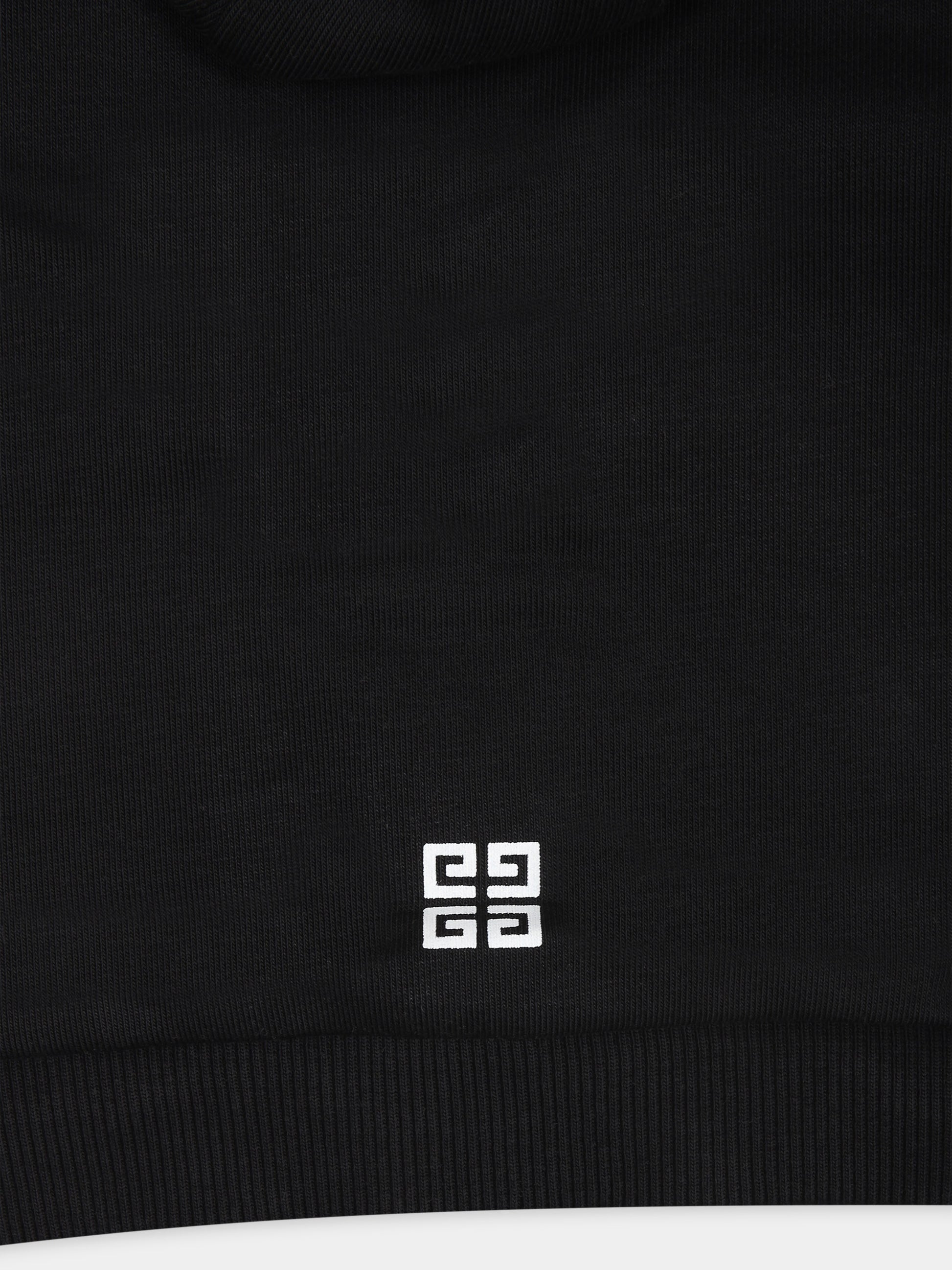 Felpa nera per neonato con logo,Givenchy Kids,H30204 09B