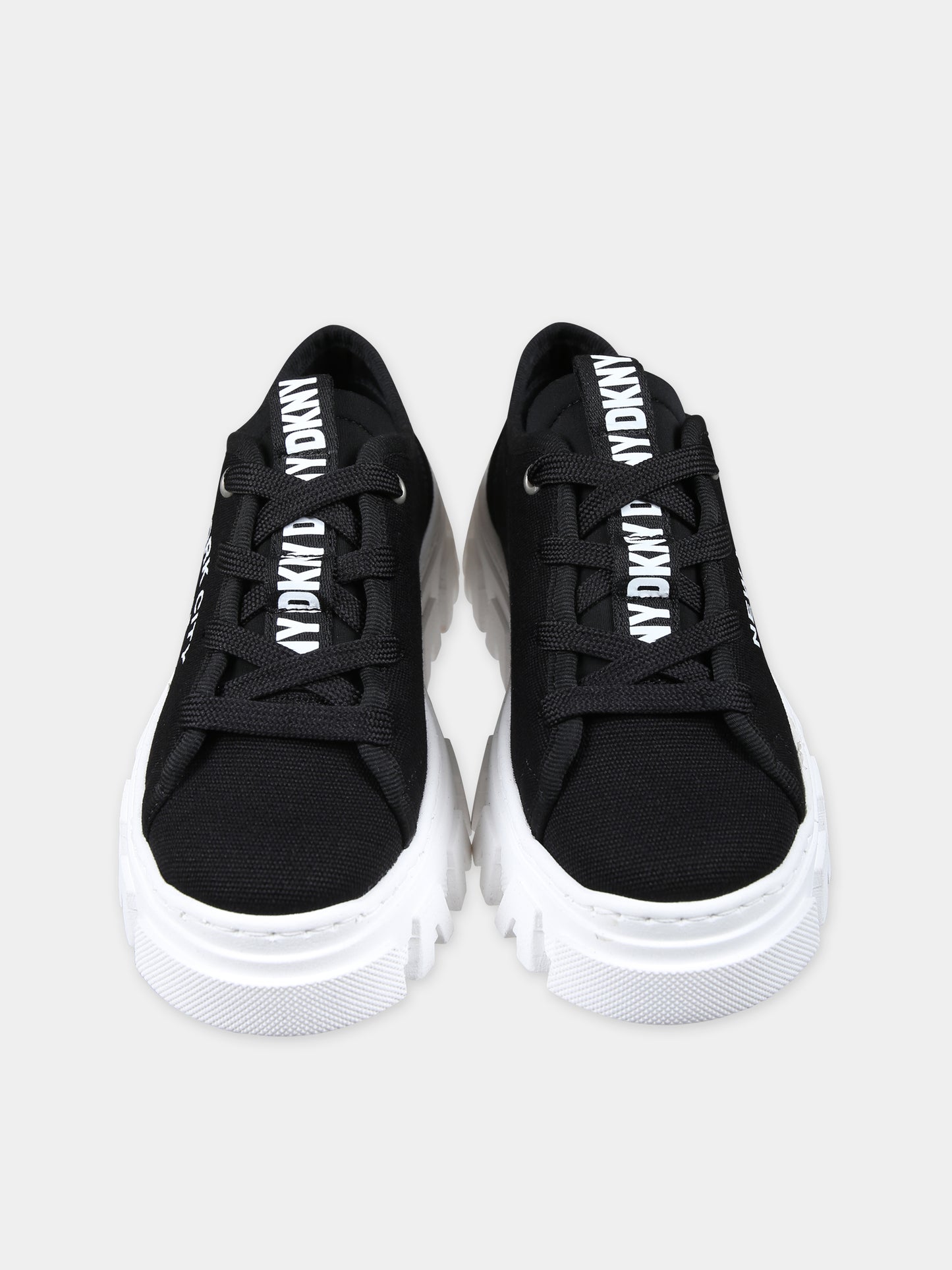 Sneakers nere per bambina con logo,Dkny,D60123 09B