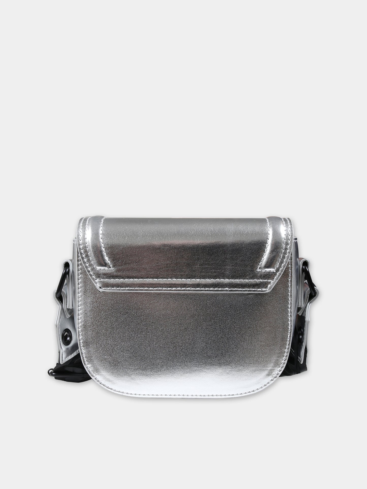 Borsa argento per bambina con logo,Dkny,D60157 016