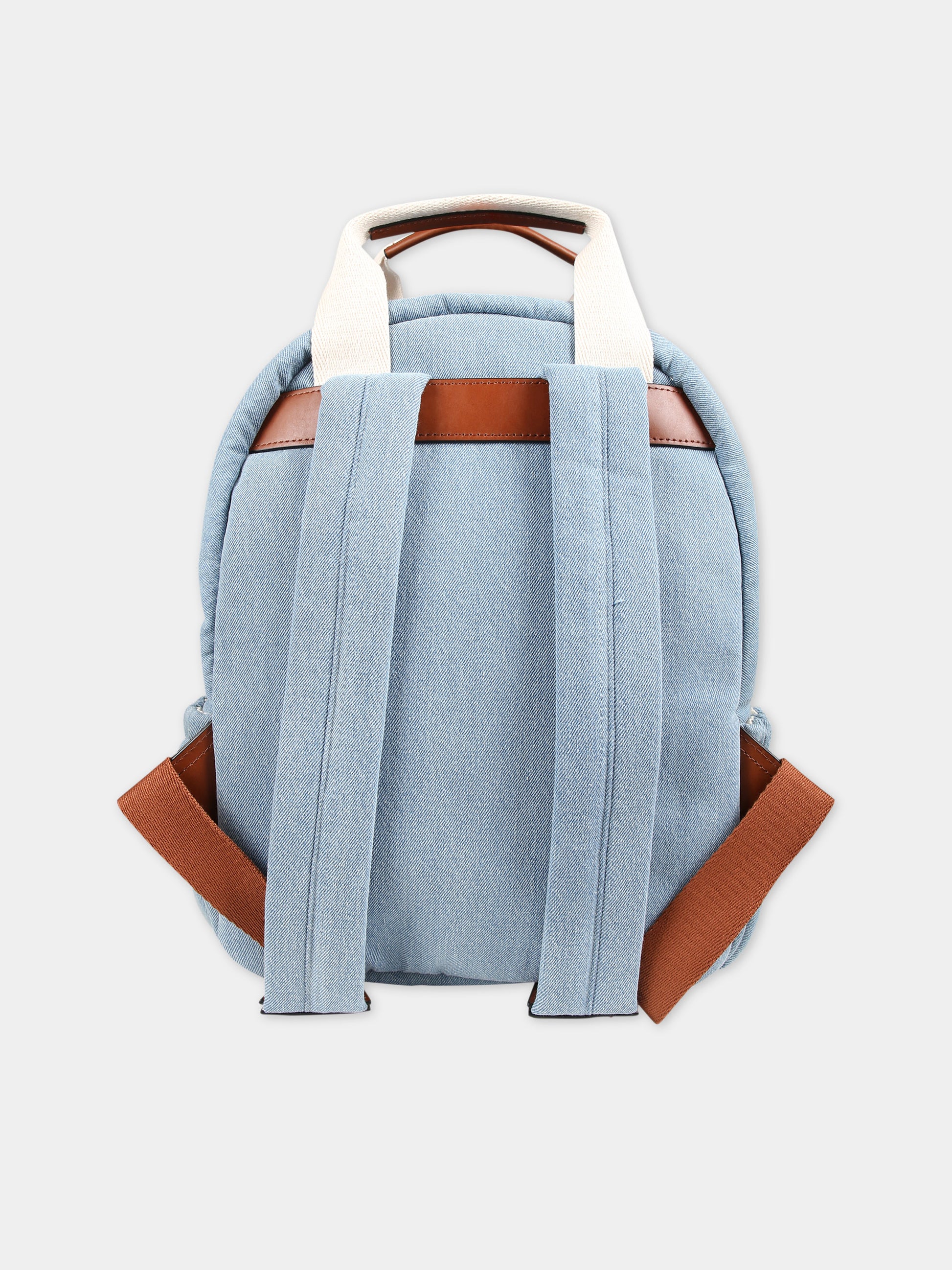 Zaino in denim per bambina con logo,Chloé Kids,C20044 Z10