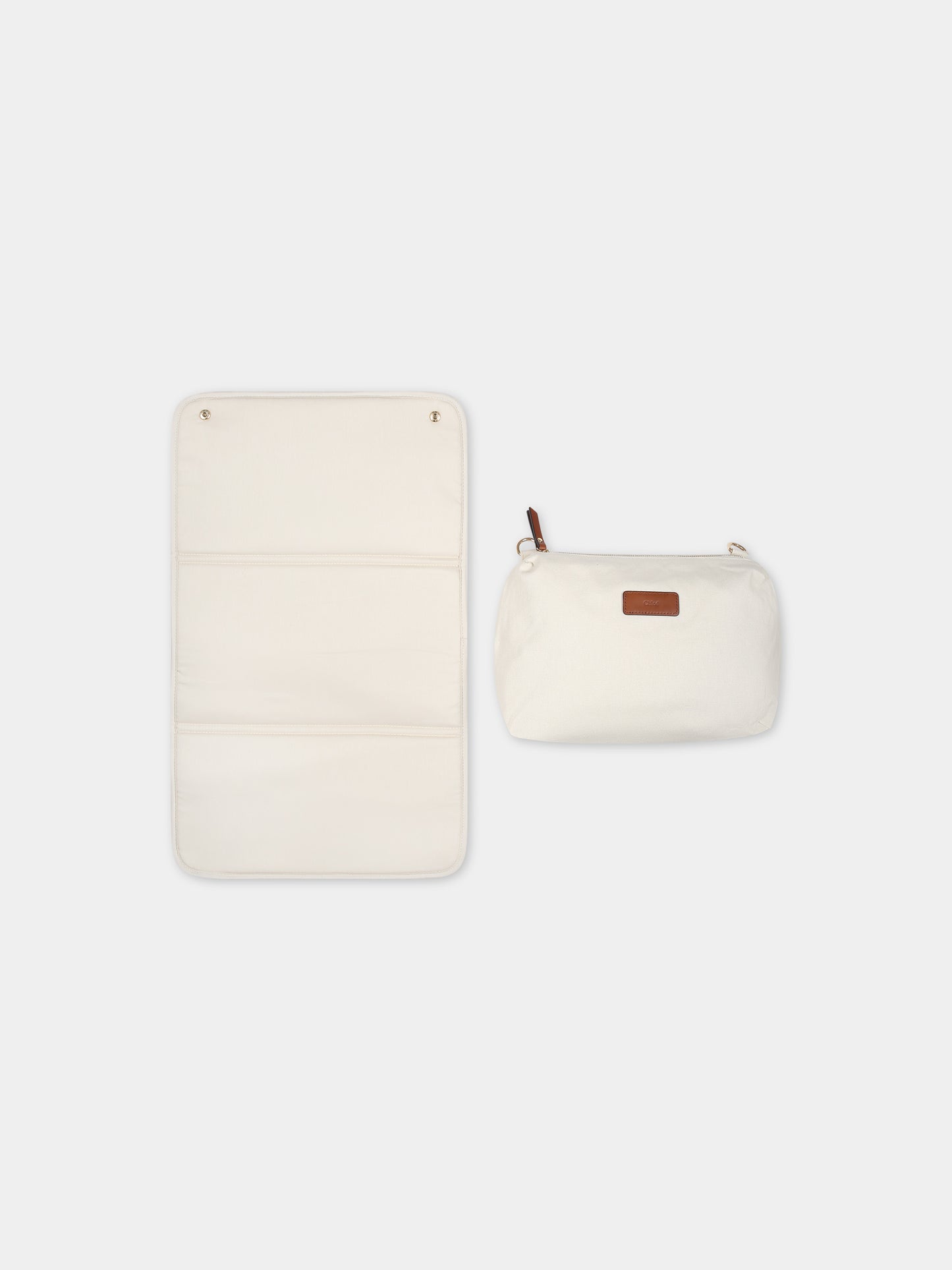 Borsa mamma avorio per neonata,Chloé Kids,C20190 148