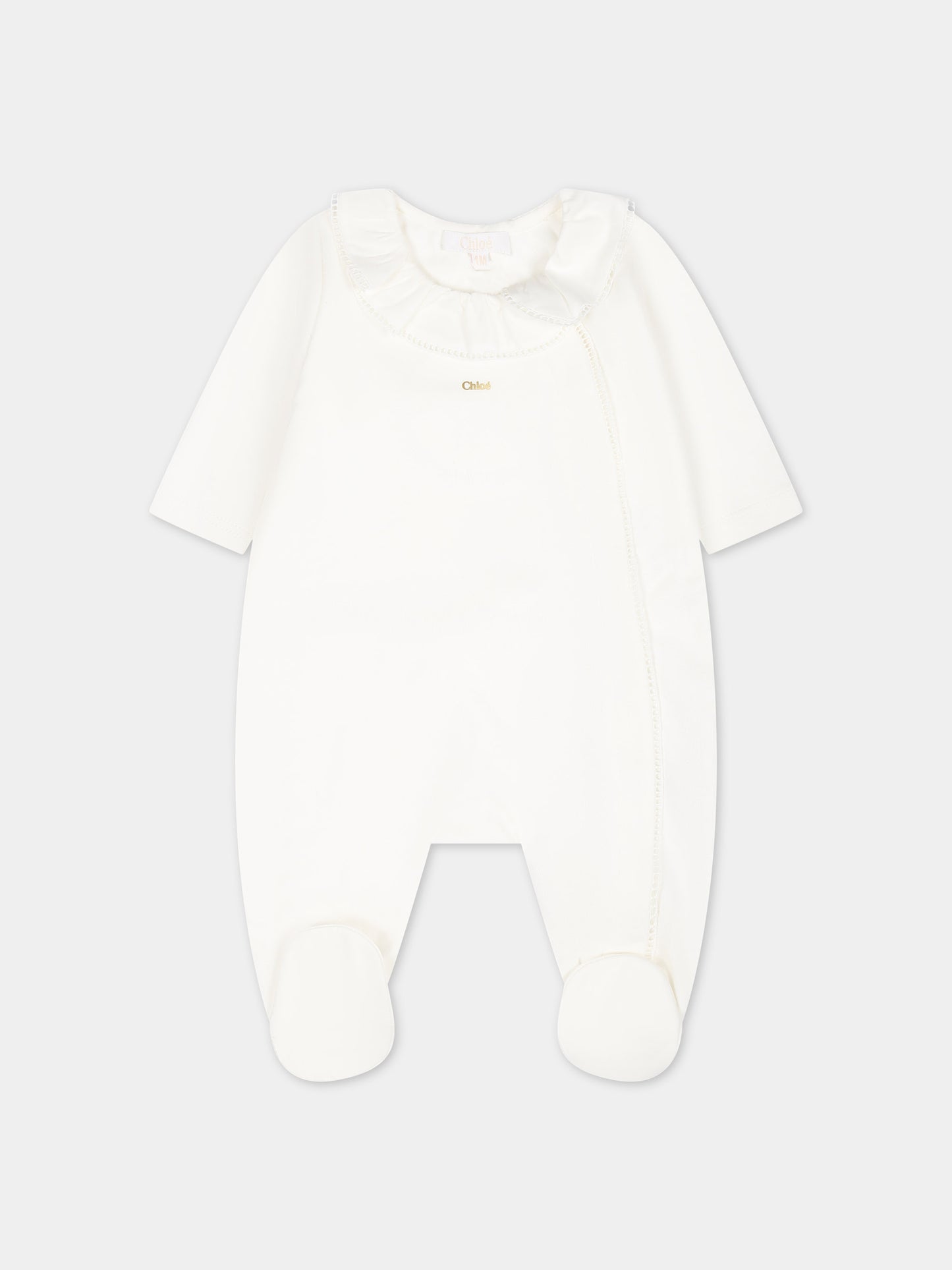 Set tutina bianca per neonata,Chloé Kids,C20156 117