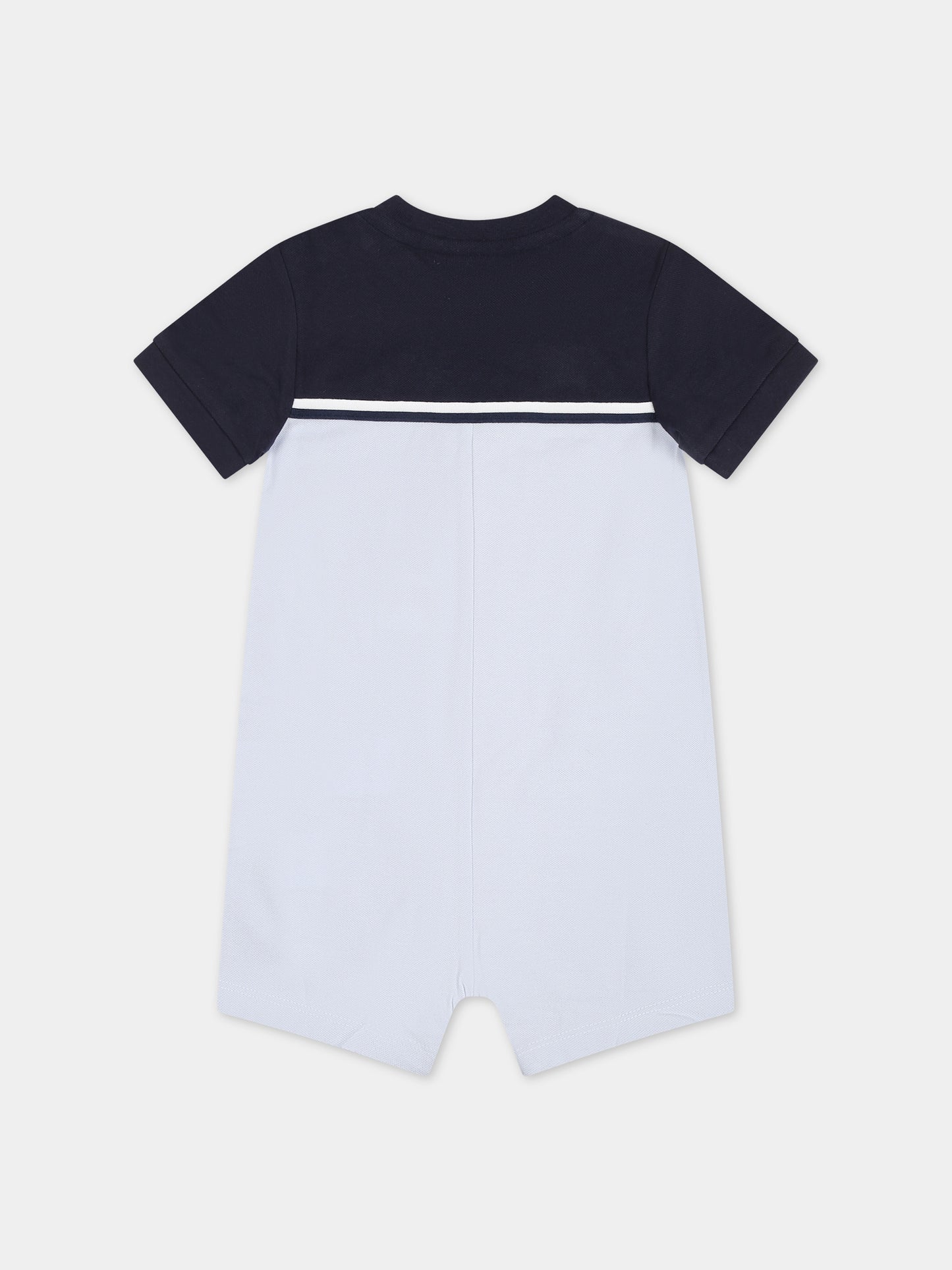 Pagliaccetto celeste per neonato con logo,Boss,J50793 771