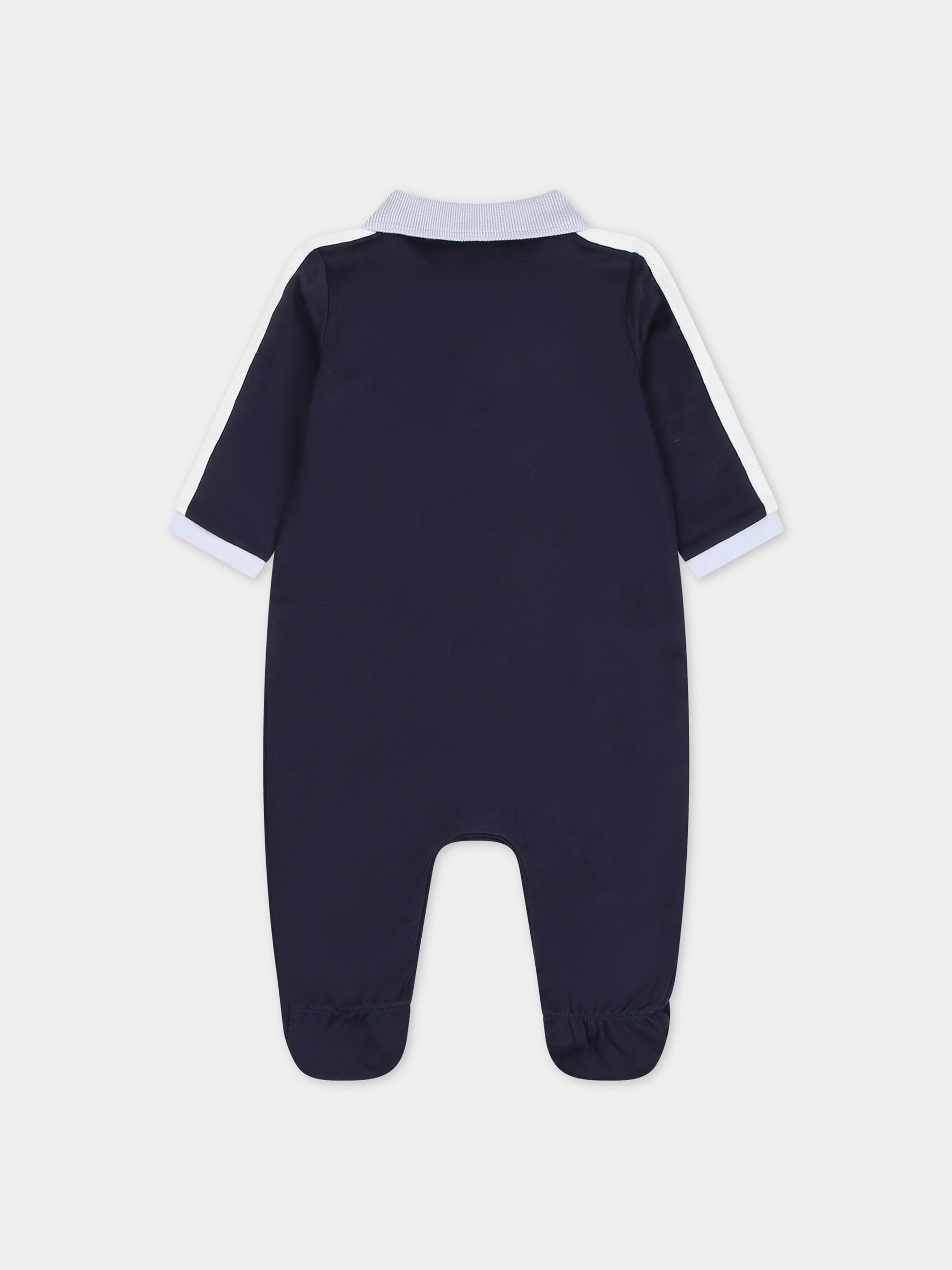 Tutina blu per neonato con logo,Boss,J50782 849