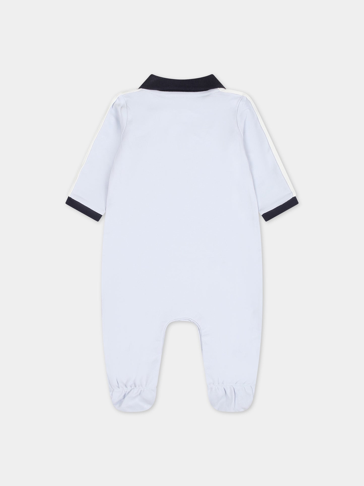 Tutina celeste per neonato con logo,Boss,J50782 771