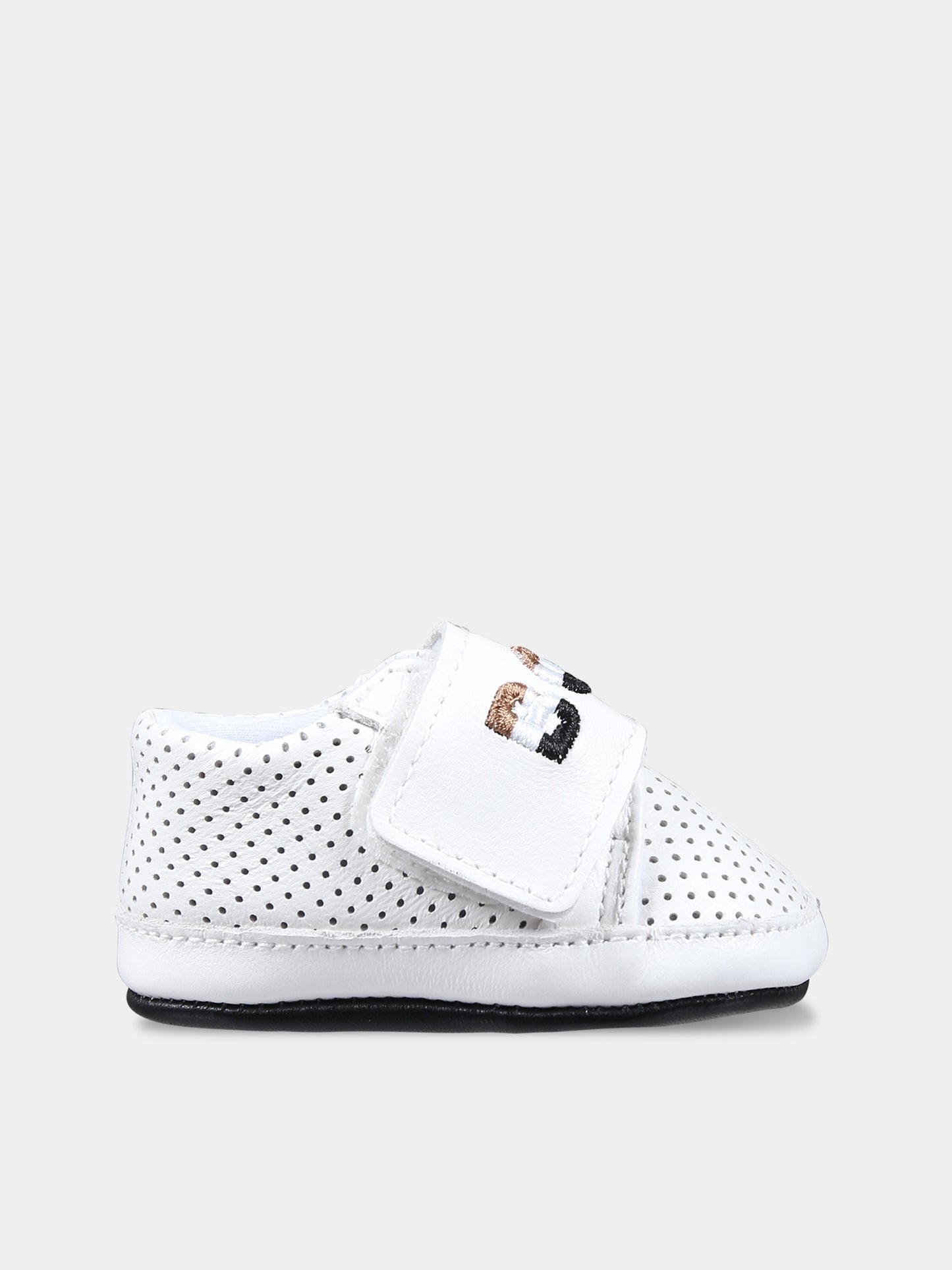 Sneakers bianche per neonato con logo,Boss,J50882 10P