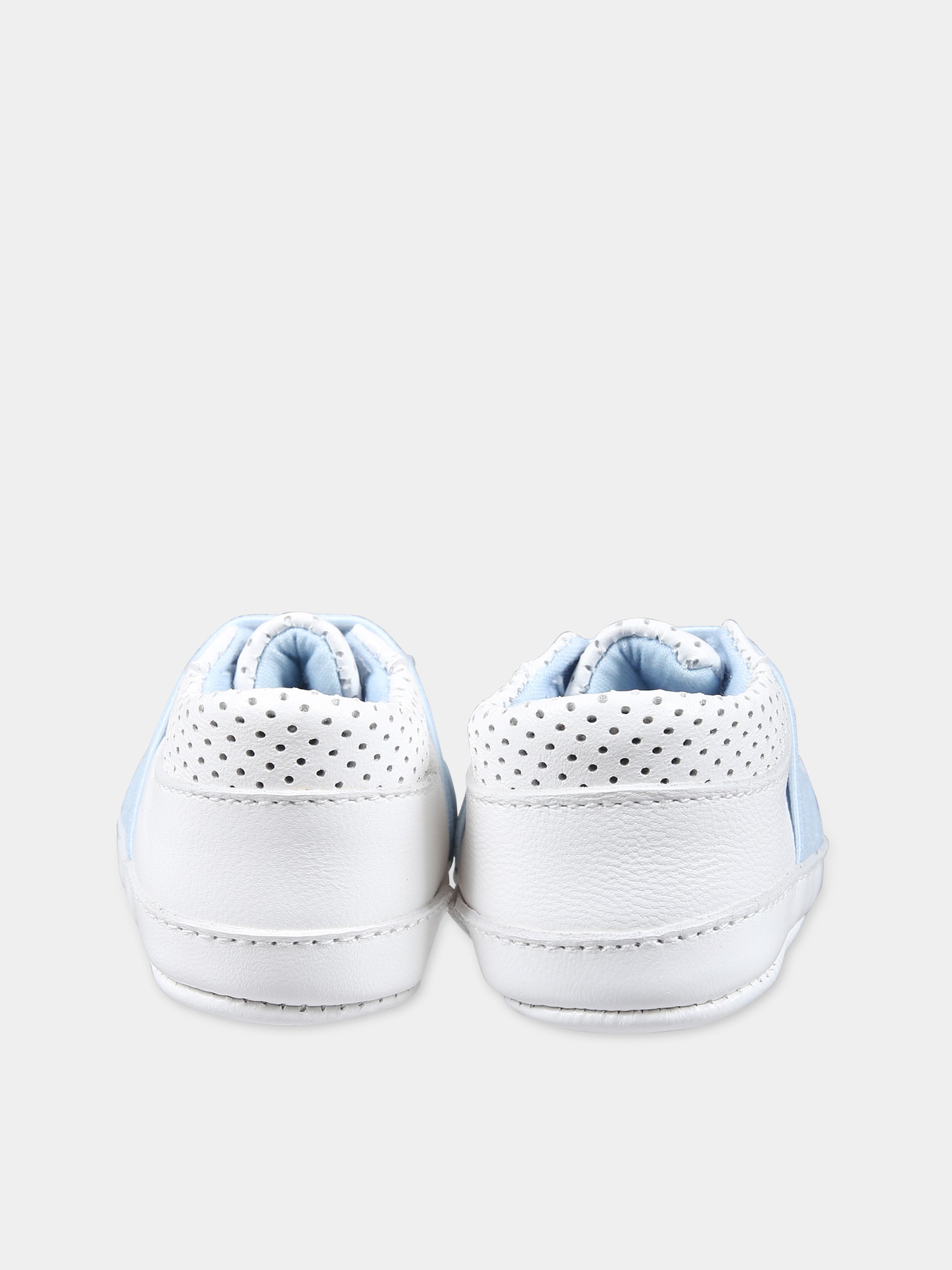 Sneakers bianche per neonato con logo,Boss,J50883 10P