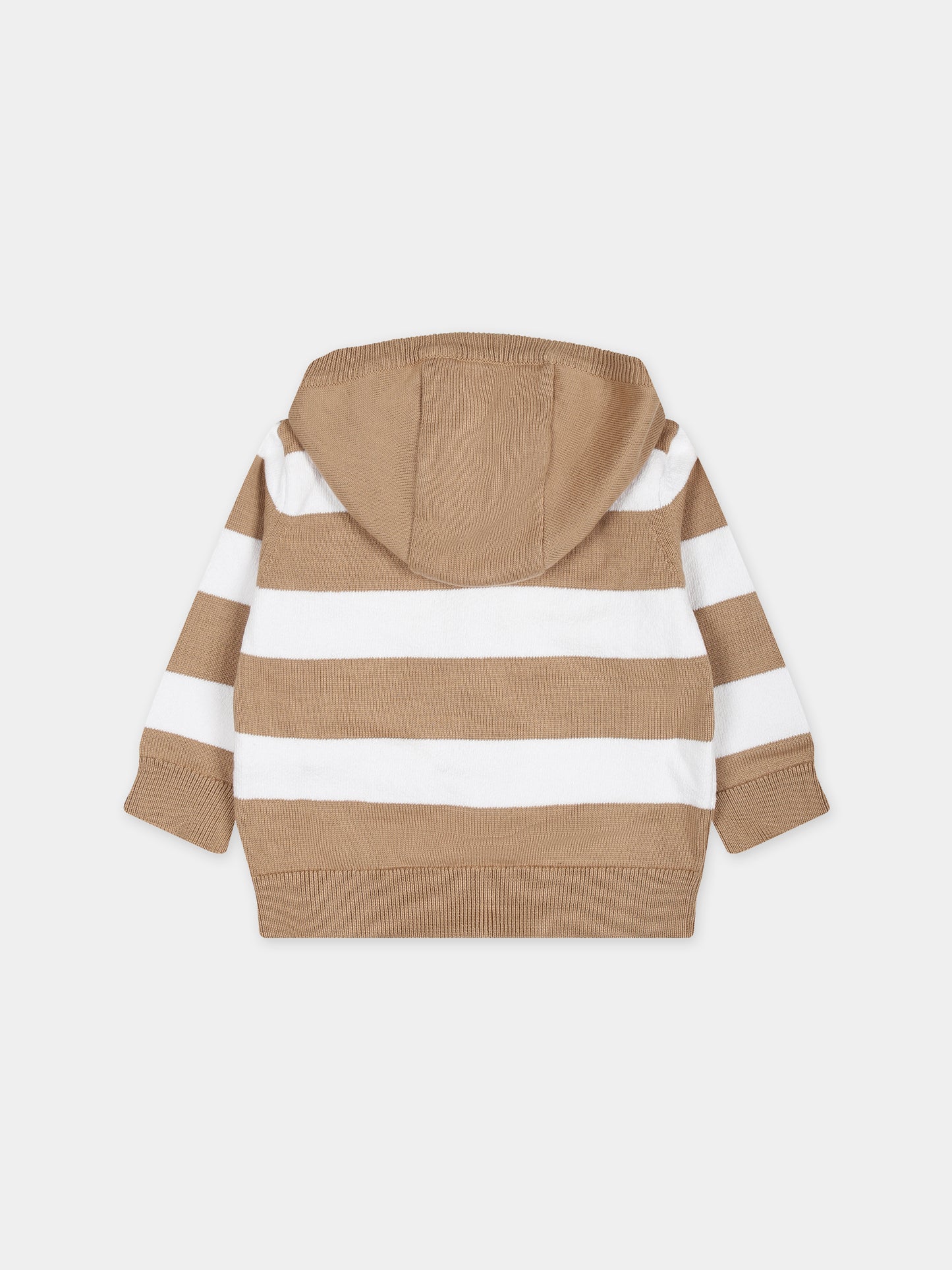 Cardigan multicolor per neonato a righe,Boss,J50594 N23