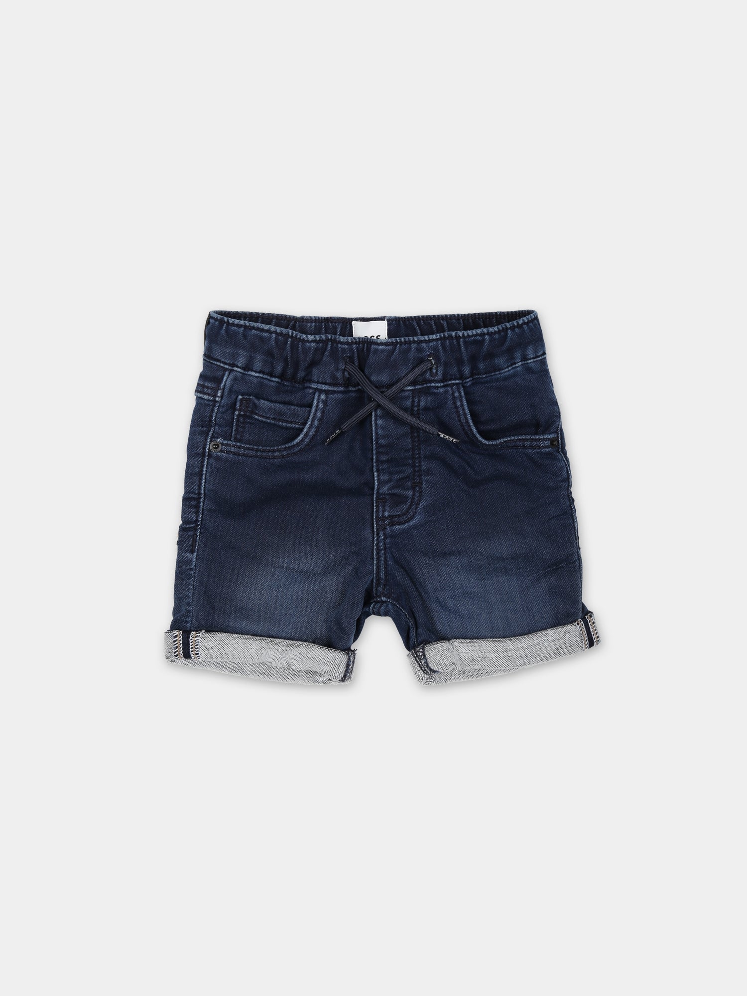 Shorts in denim per neonato con logo,Boss,J50584 Z07