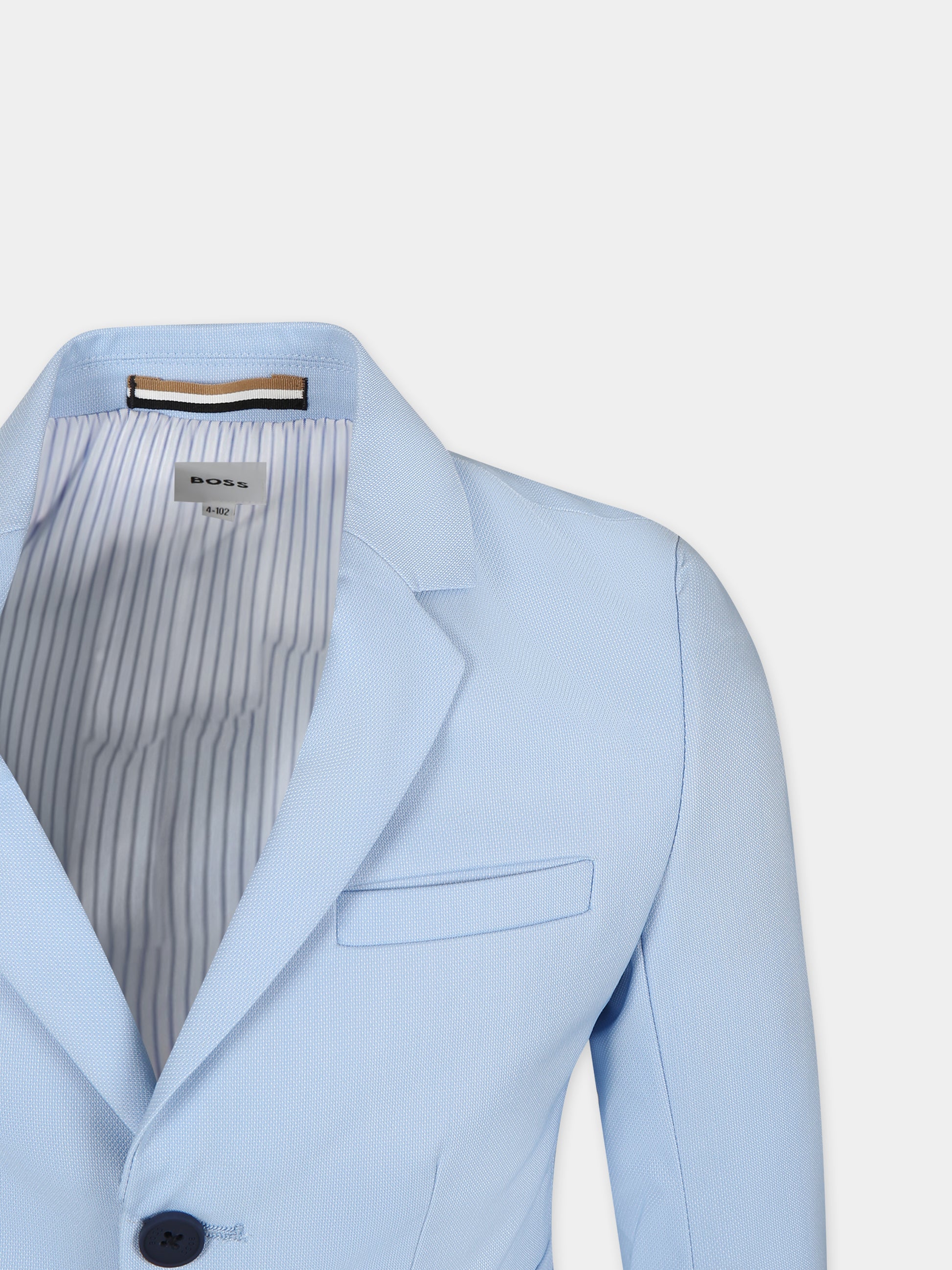 Giacca celeste per bambino,Boss,J50737 783