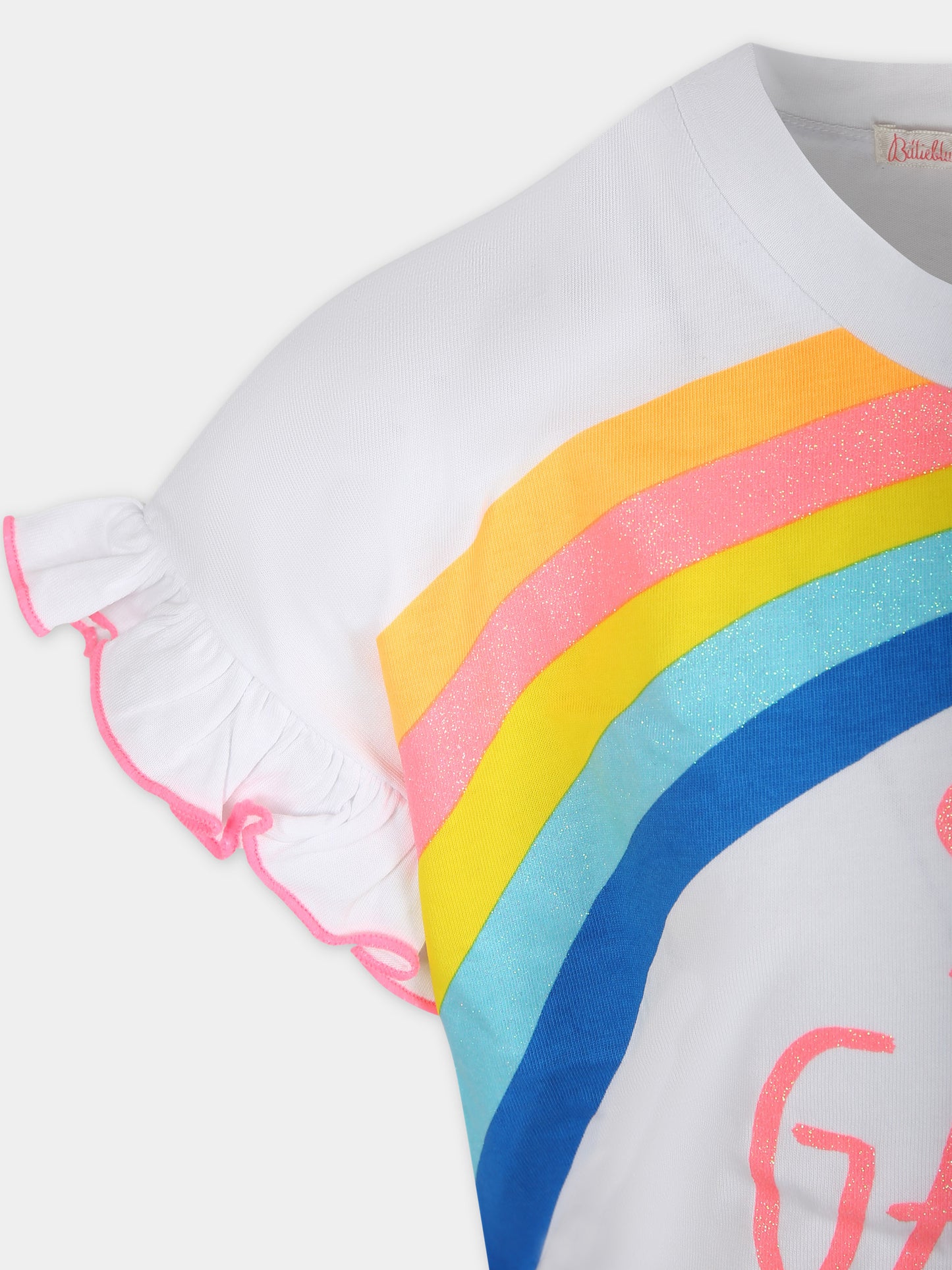 Completo sportivo multicolor per bambina con arcobaleno,Billieblush,U20154 10P