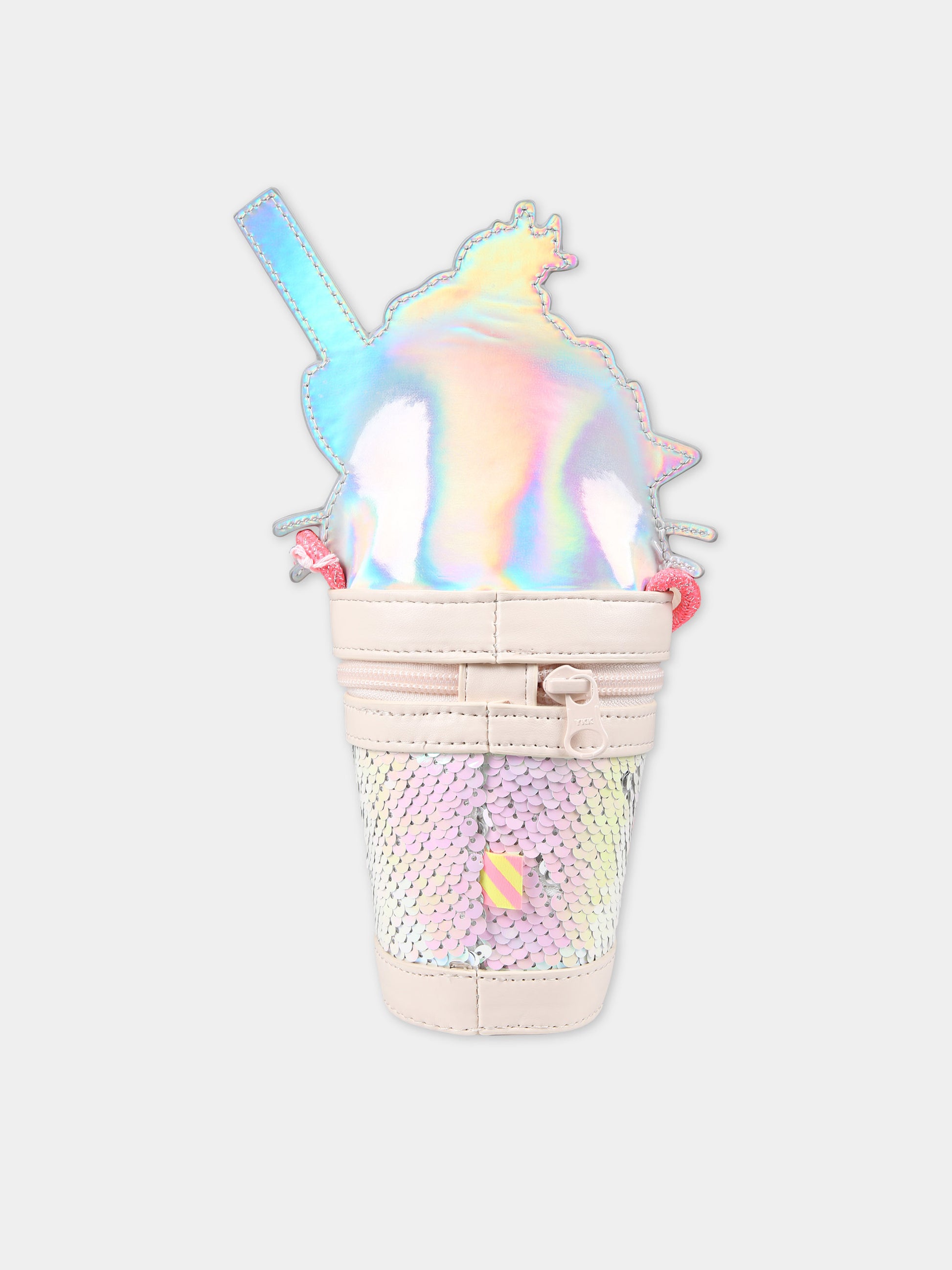 Borsa casual multicolor per bambina a forma di milkshake,Billieblush,U20324 45S