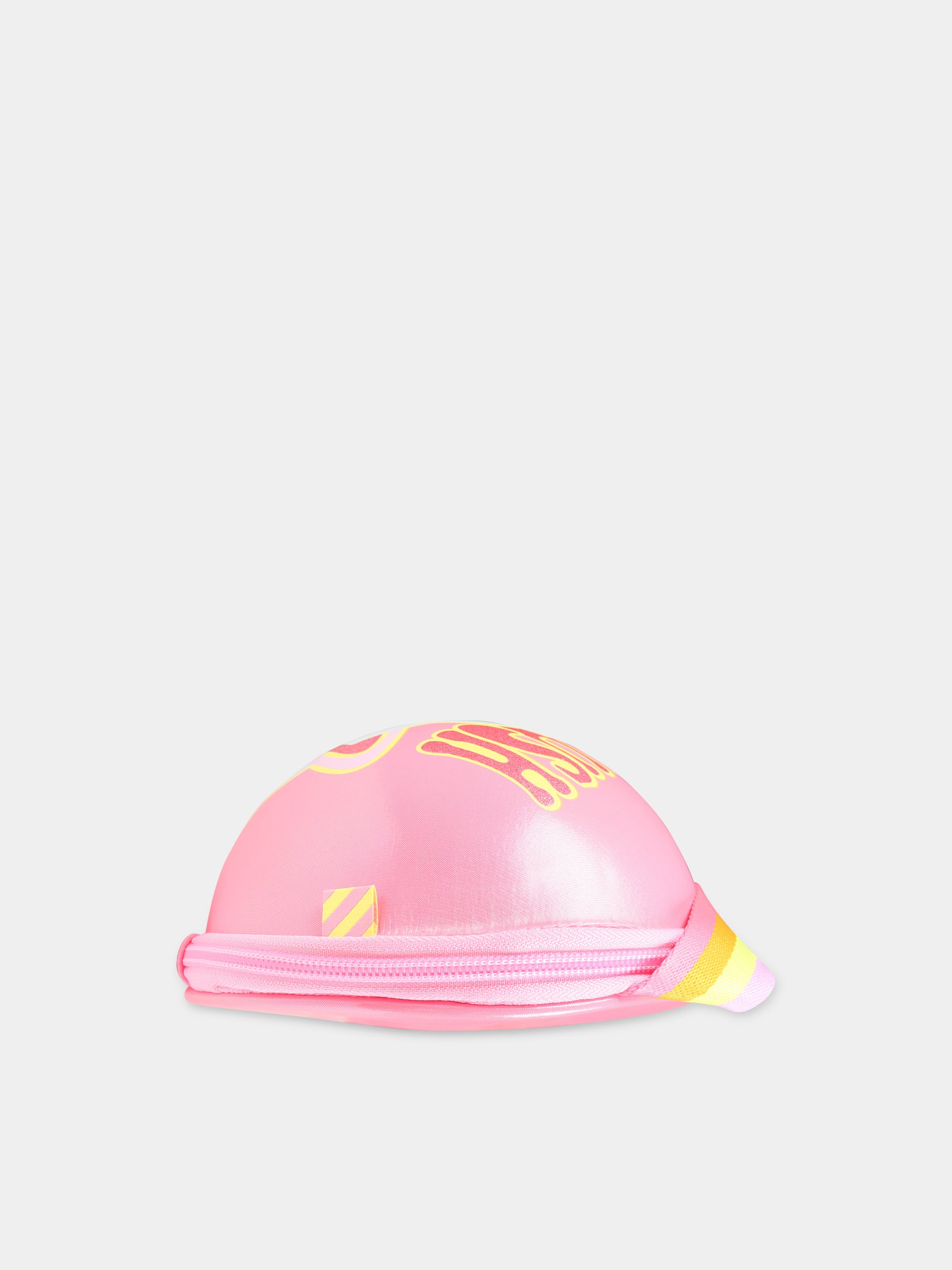 Borsa fucsia per bambina con stampa e logo,Billieblush,U20323 499