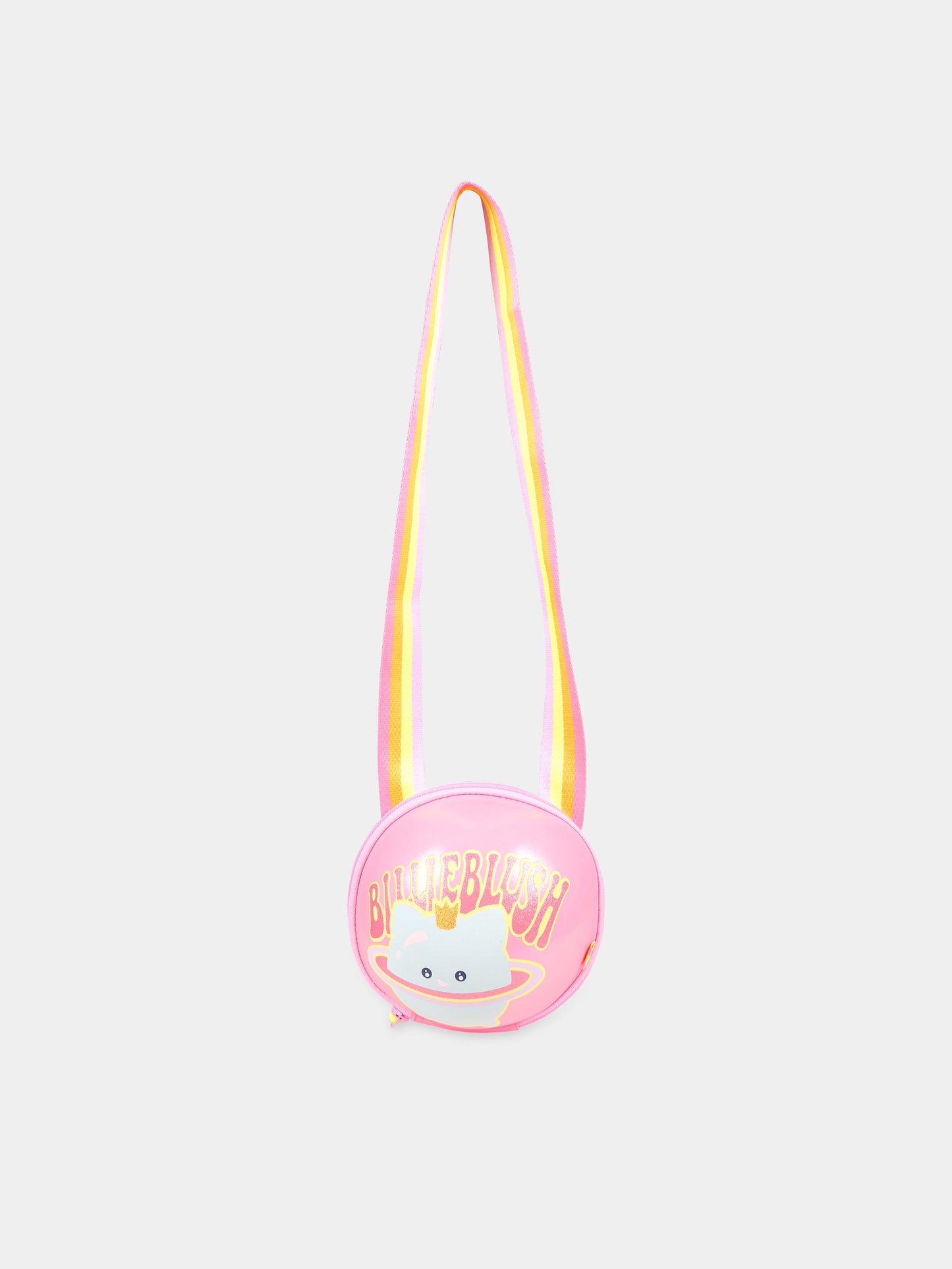 Borsa fucsia per bambina con stampa e logo,Billieblush,U20323 499