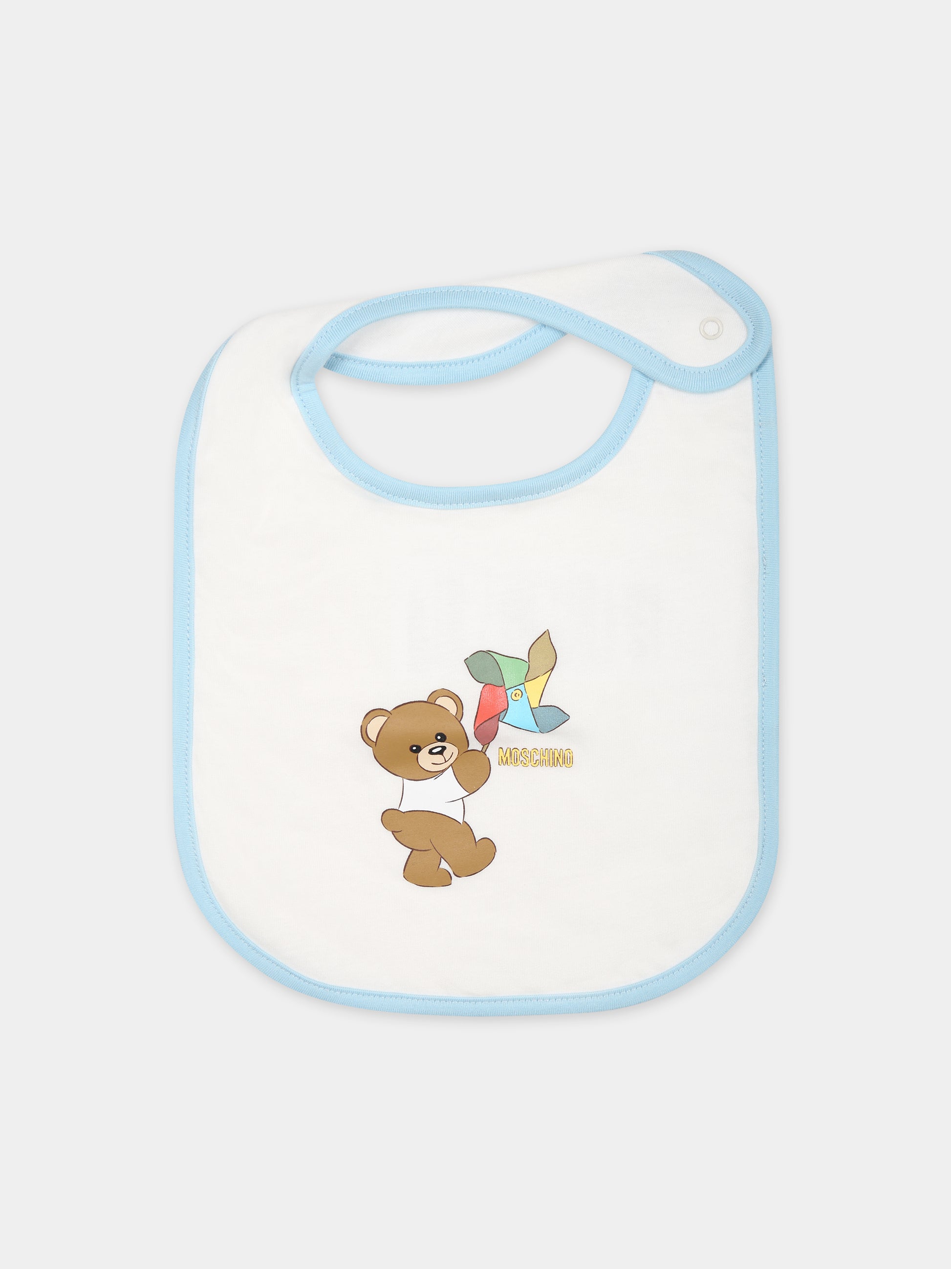 Set celeste per neonato con Teddy Bear,Moschino Kids,MNY03I LCA19 40304