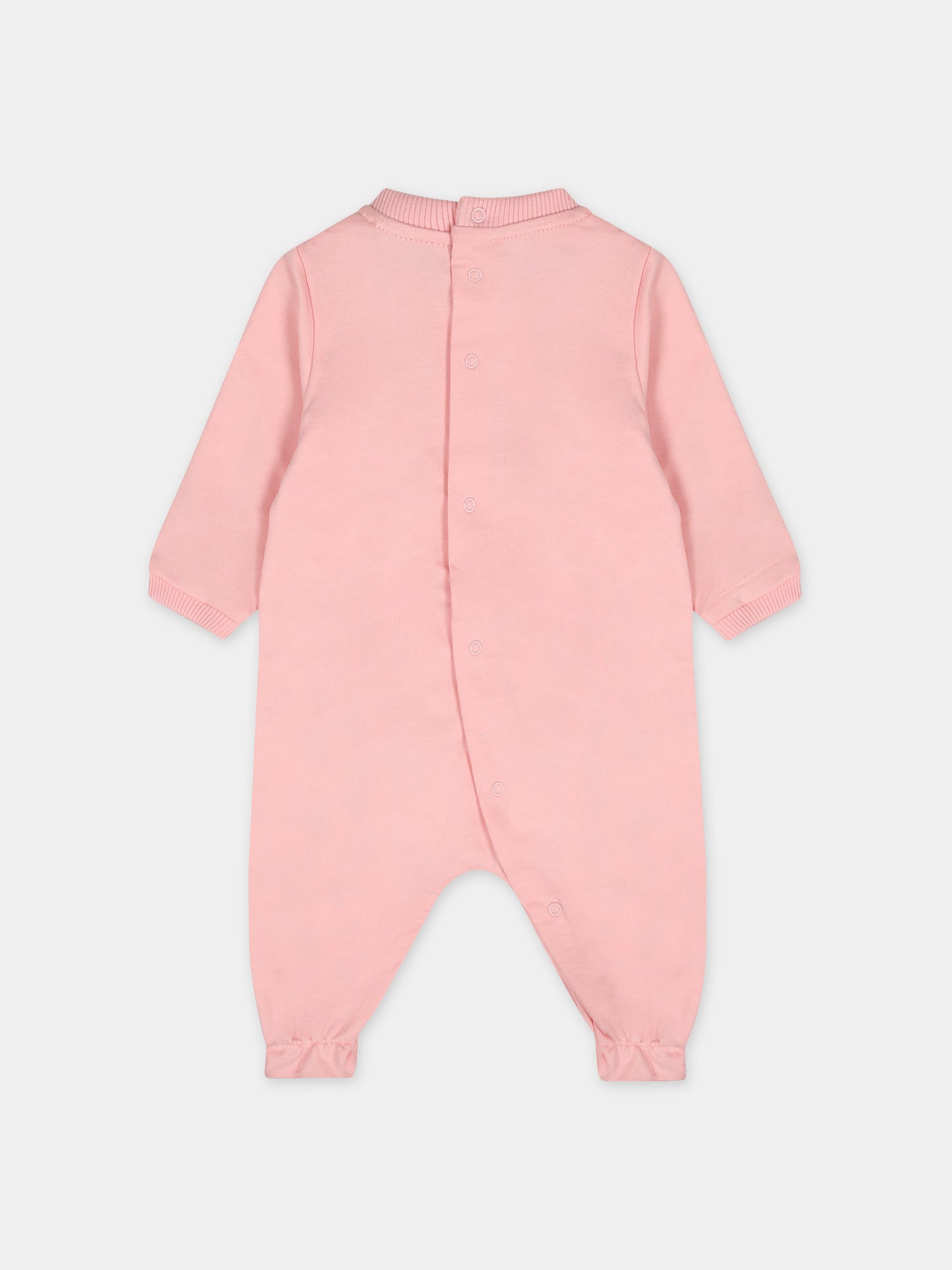 Set rosa per neonata con Teddy Bear,Moschino Kids,MNY03I LCA19 50209