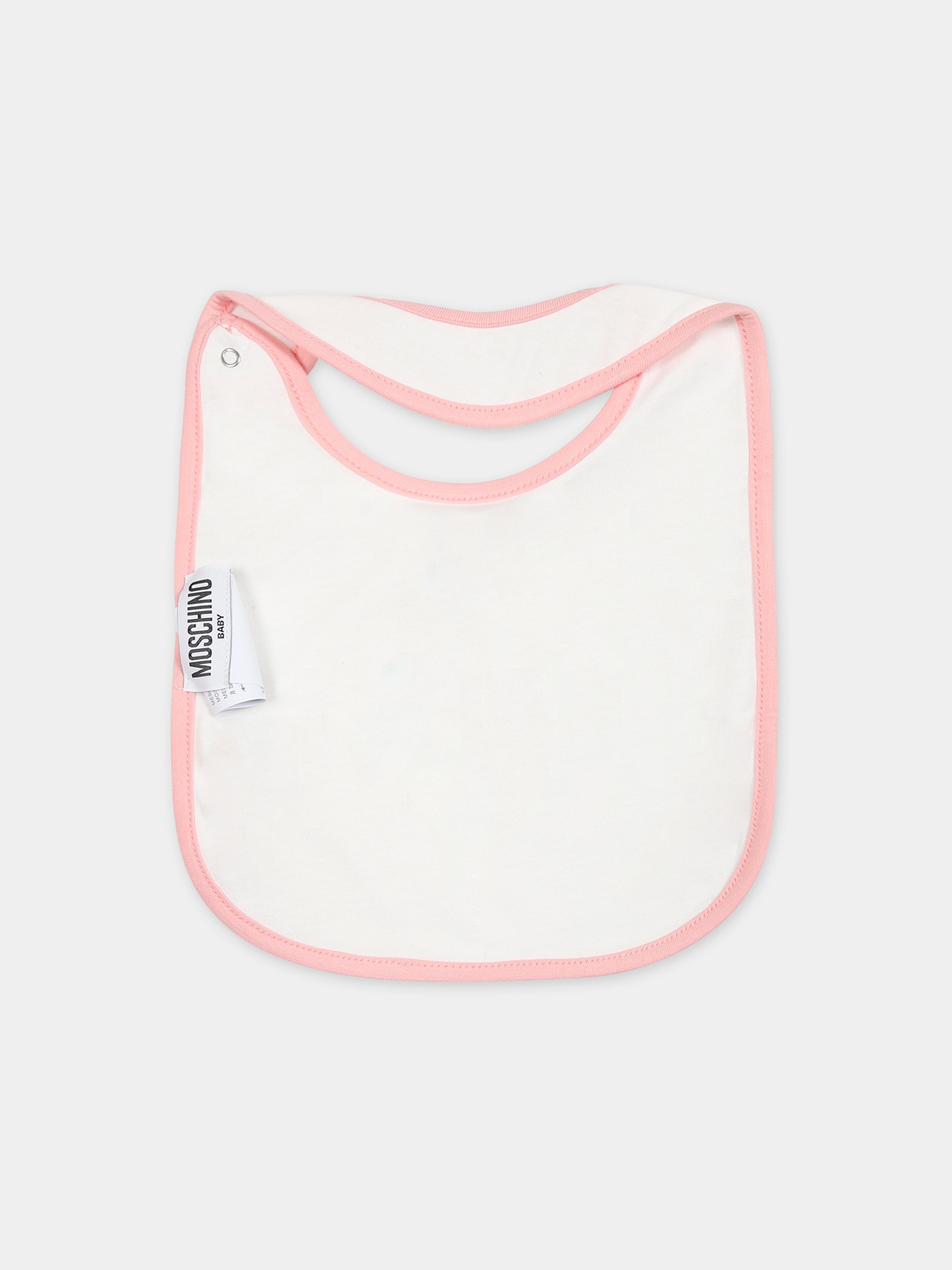 Set rosa per neonata con Teddy Bear,Moschino Kids,MNY03I LCA19 50209