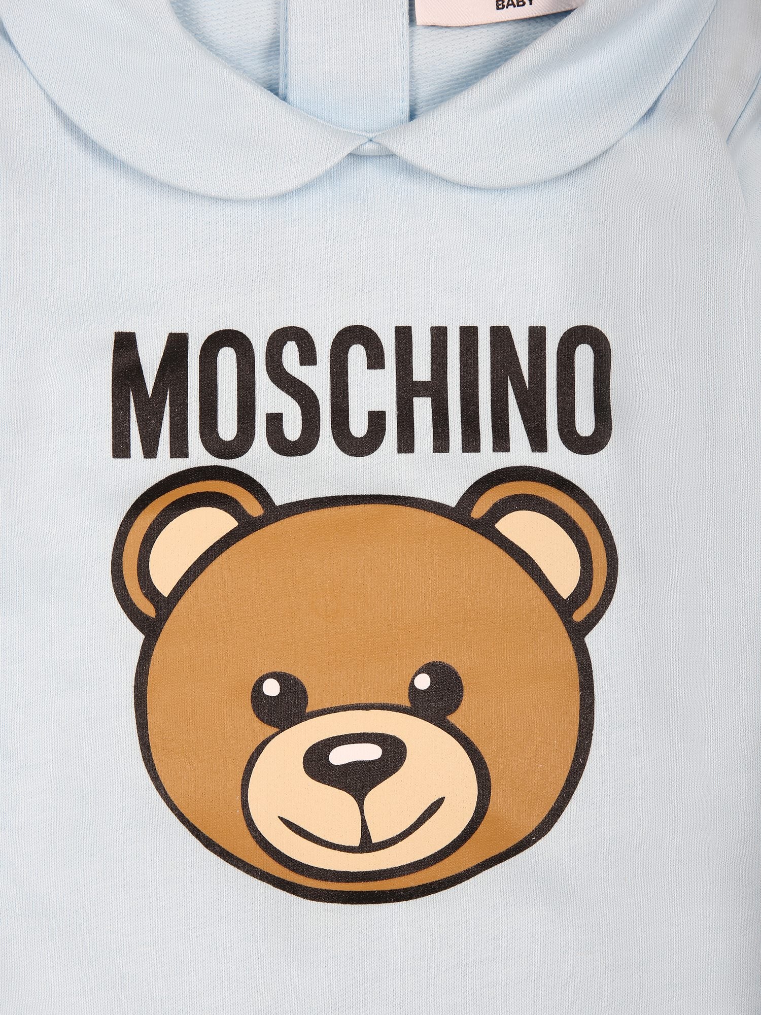 Tutina celeste per neonato con Teddy Bear,Moschino Kids,MUY06P LCA19 40304