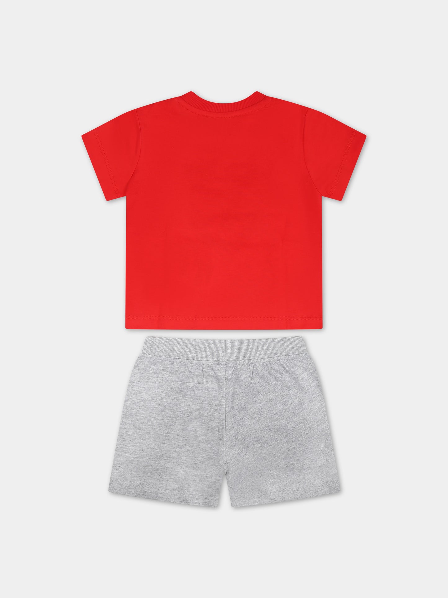 Completo multicolor per neonato con Teddy Bear e logo,Moschino Kids,MRG00M LAA02 82554