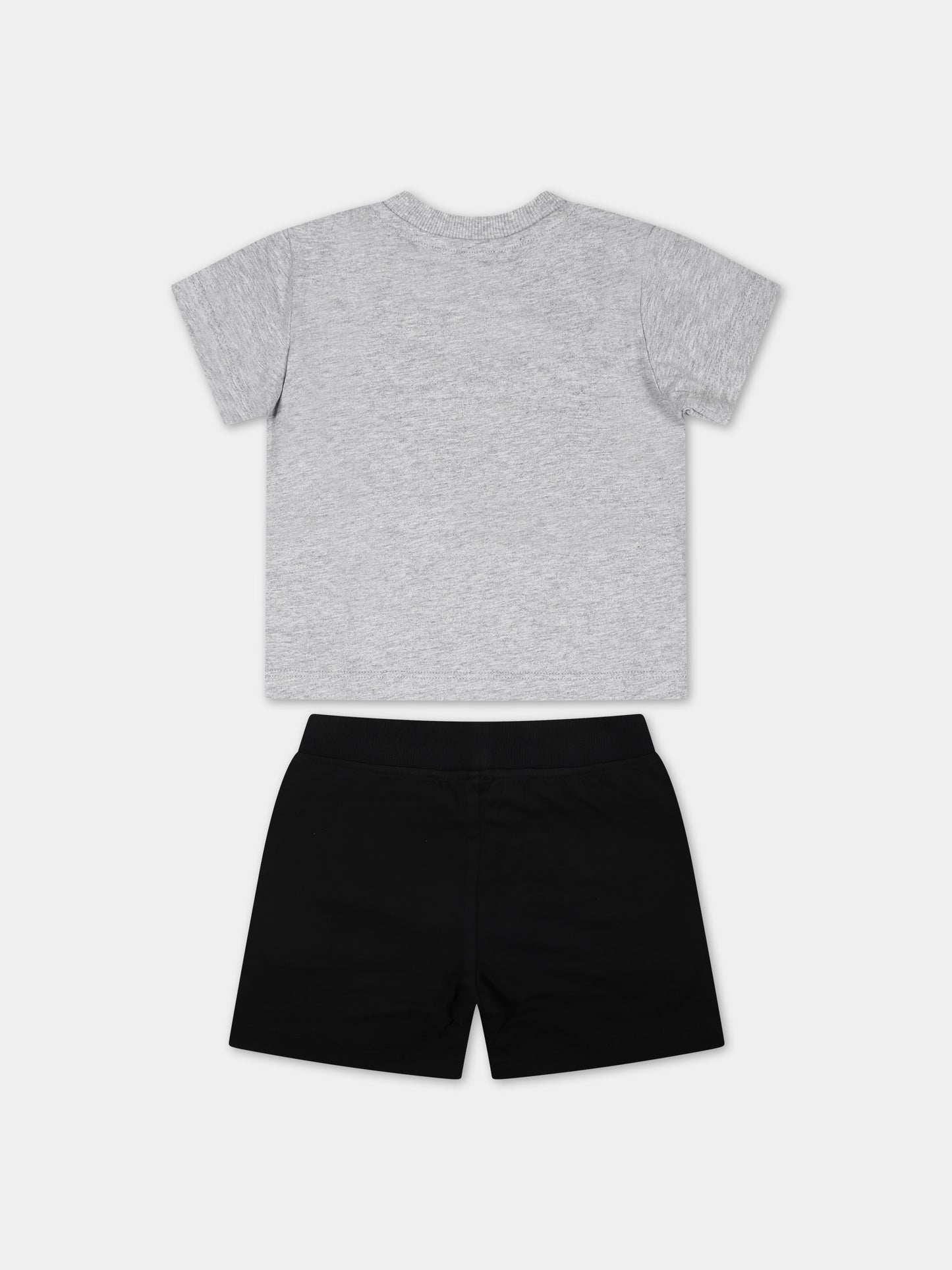 Completo multicolor per neonato con Teddy Bear e logo,Moschino Kids,MRG00M LAA02 82200