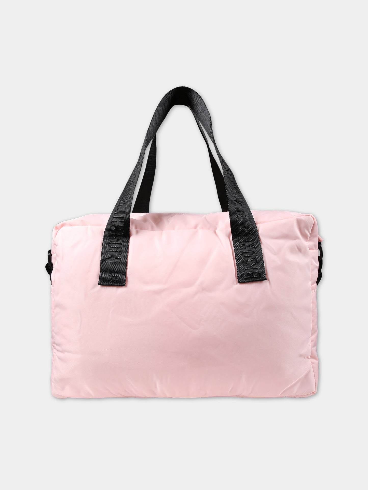 Borsa mamma rosa per neonata con Teddy bear e logo,Moschino Kids,MUX04K L3A89 50209