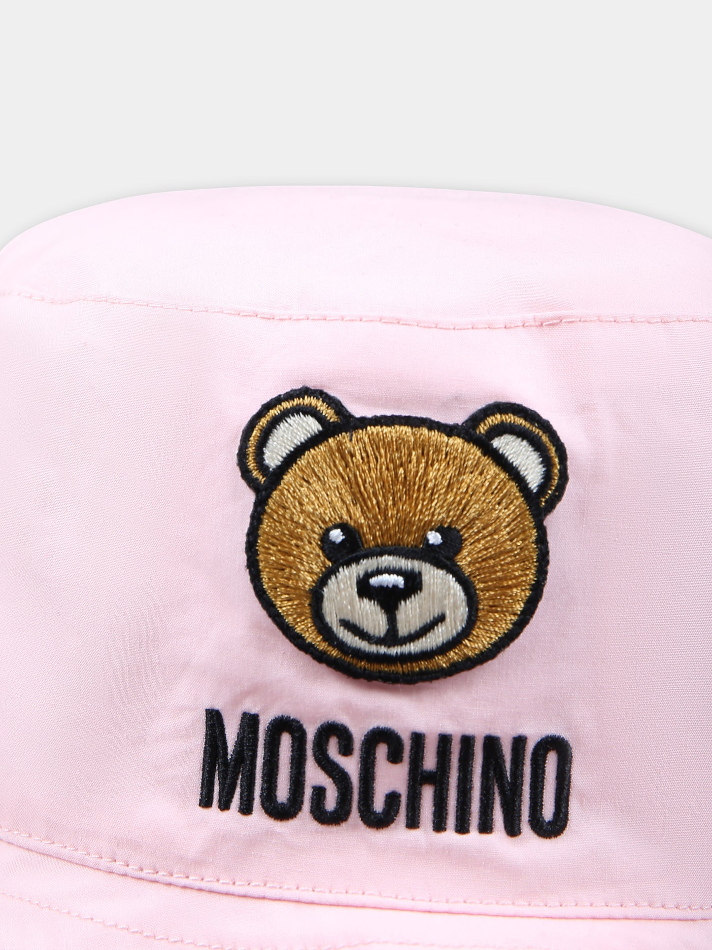 Cloche rosa per neonata con Teddy Bear,Moschino Kids,MNX032 LLA11 50209
