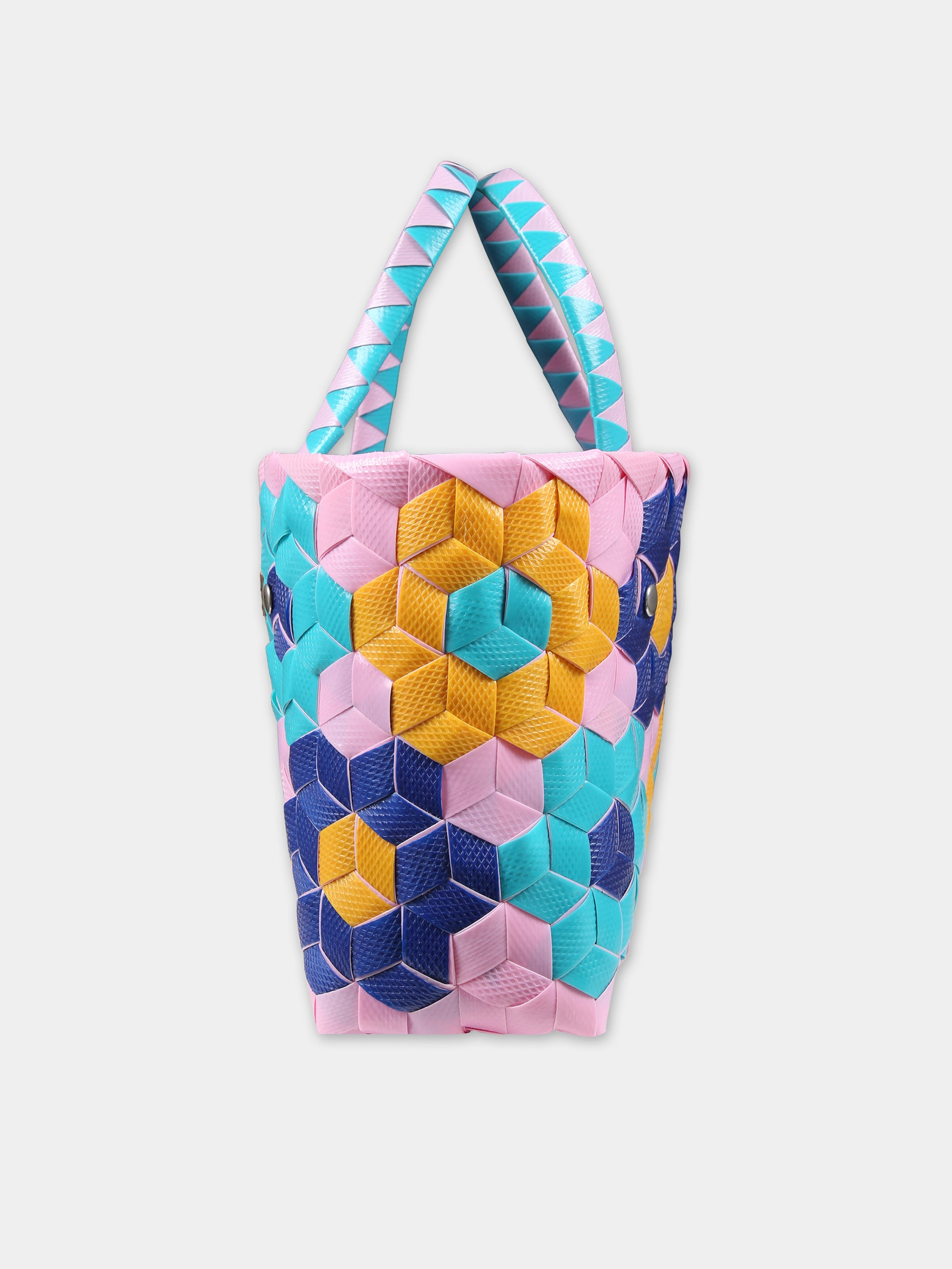 Borsa multicolor per bambina con logo,Marni Kids,M01157 M00IW MW77F 0M340